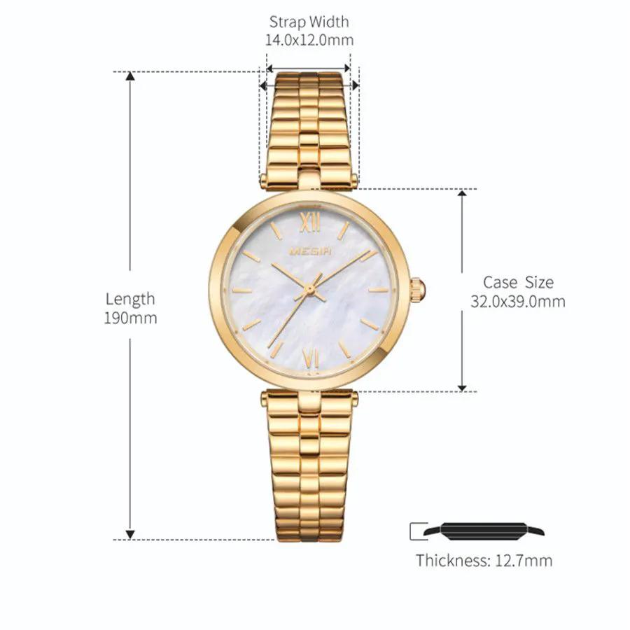 MEGIR Ladies Bracelet Watches Fashion Luxury Women's Casual Wrist Watch Steel Quartz Watch Dress Female Clock Reloj Mujer 85112 by MEGIR WATCH GROUP