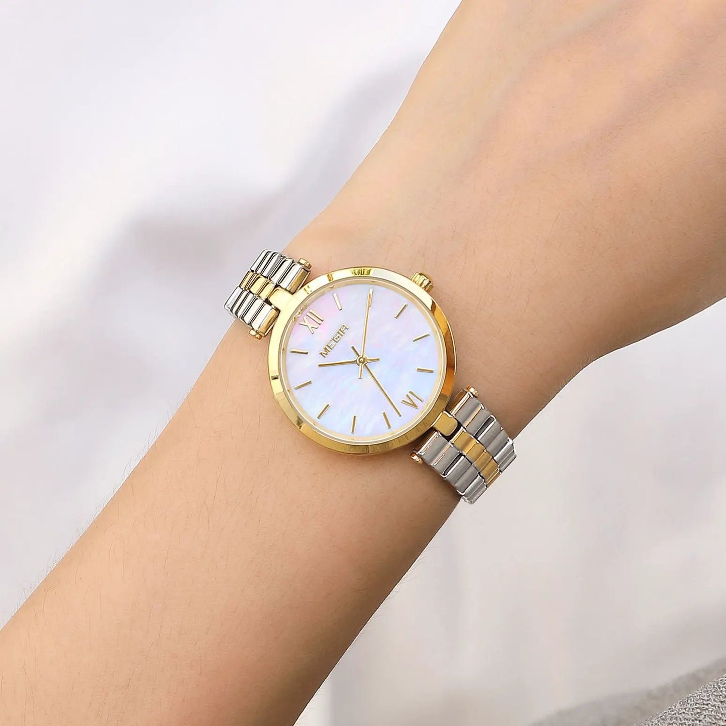 MEGIR Ladies Bracelet Watches Fashion Luxury Women's Casual Wrist Watch Steel Quartz Watch Dress Female Clock Reloj Mujer 85112 by MEGIR WATCH GROUP