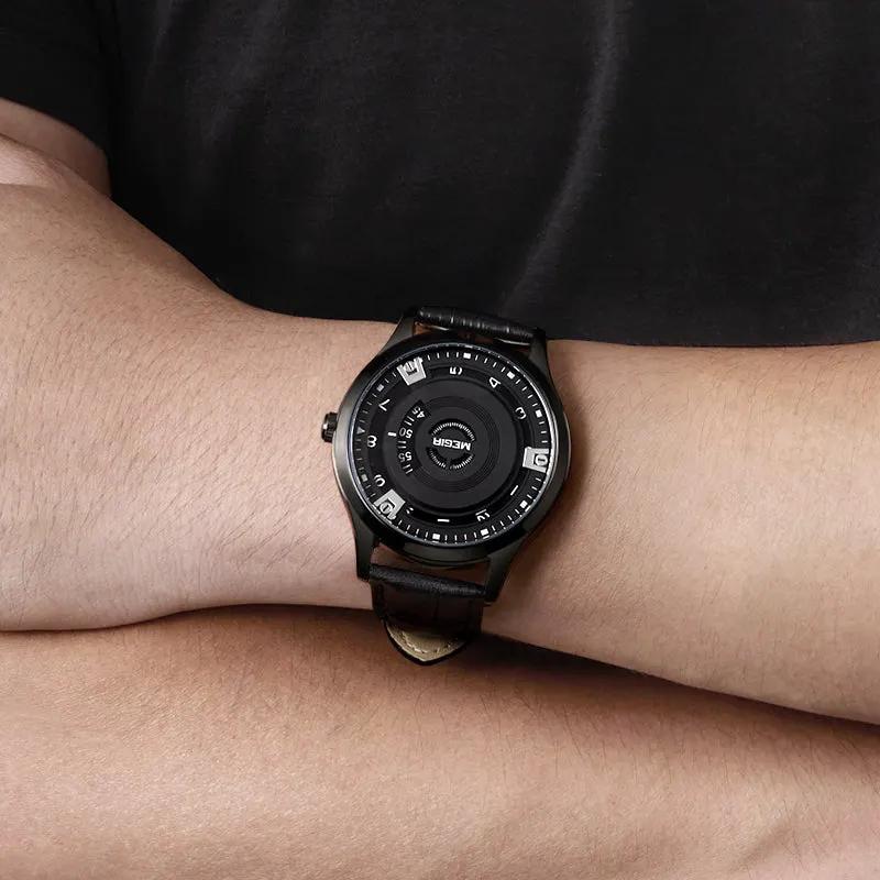 MEGIR Mens Watches Top Brand Luxury Leather Sport Military Watches Male Clock Waterproof Fashion Casual Quartz Wristwatch 1067 by MEGIR WATCH GROUP