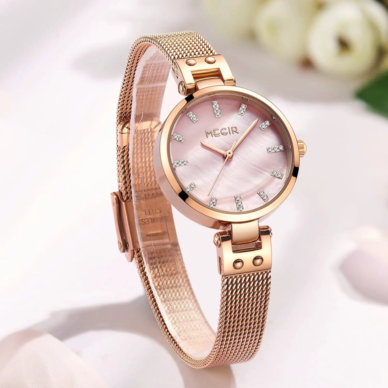 MEGIR Watches for Women Top Brand Fashion Ladies Wristwatch Waterproof Female Quartz Luxury Watch Montre Femme 7025 by MEGIR WATCH GROUP