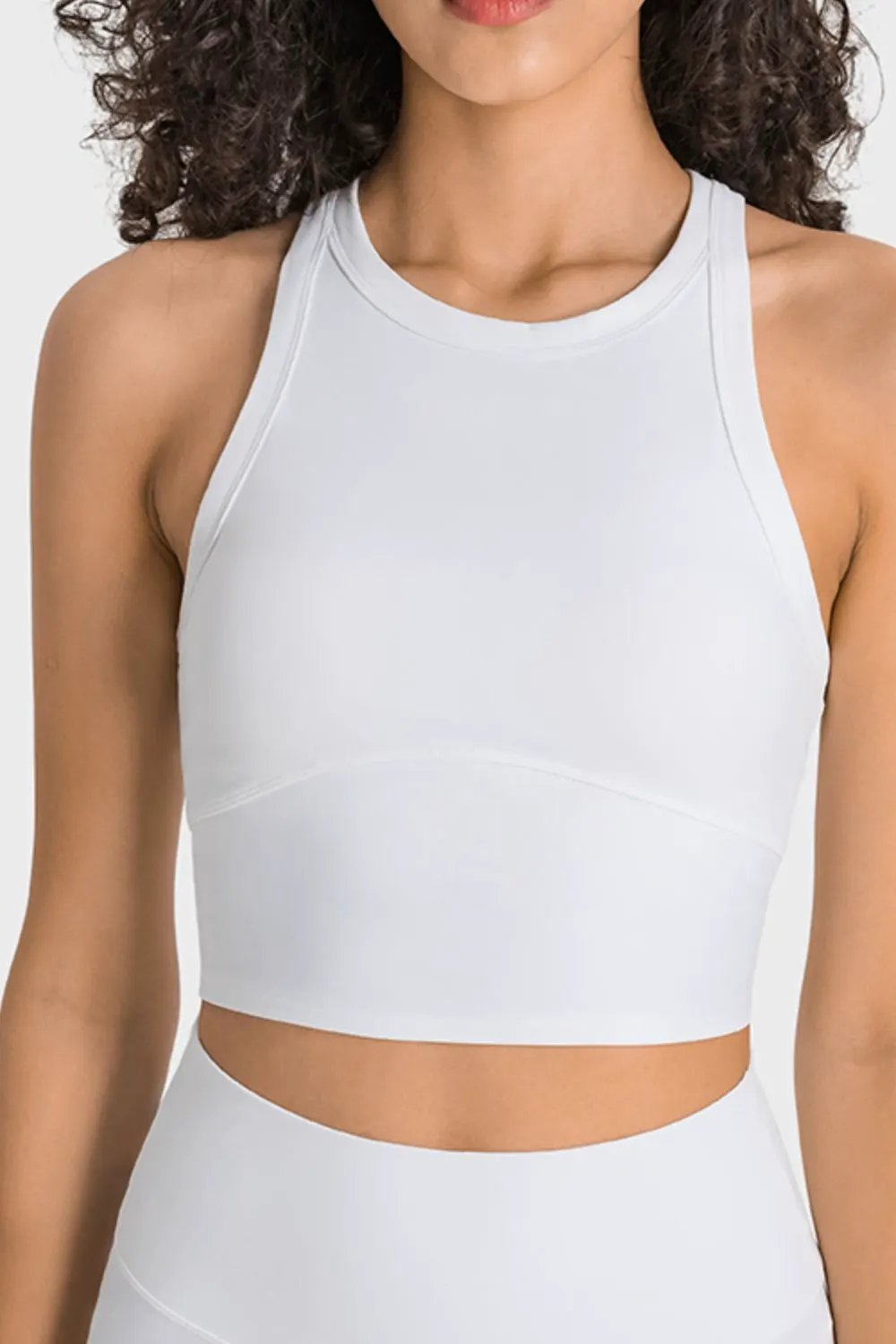 Millennia Racerback Cropped Sports Tank by Millennia