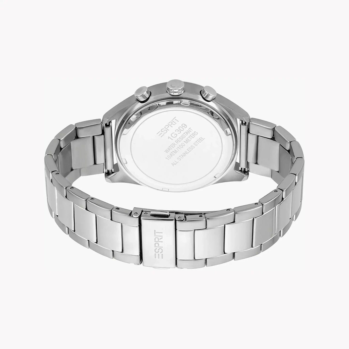 Esprit Men's Silver Stainless Steel Watch, Black Dial | Es1g054m0015 by ESPRIT