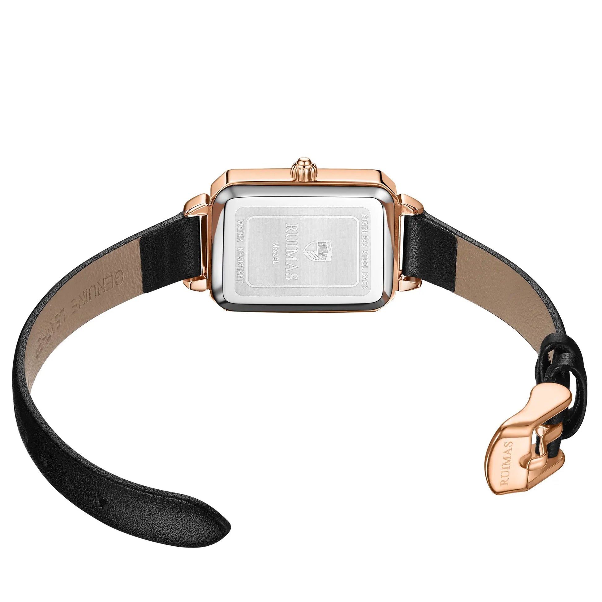 RUIMAS Luxury Ladies Watch Steel Strap Women Bracelet Clocks Leather Band Famale Wristwatch Dress Watches Reloj Mujer 329 by MEGIR WATCH GROUP