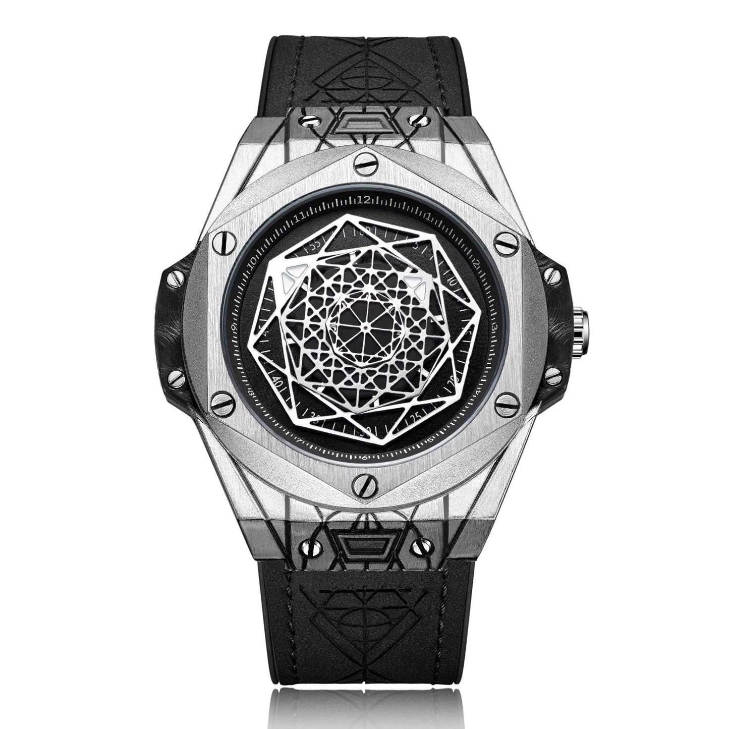 RUIMAS Men's Watches Fashion Sport Quartz Watch for Men Reloj Hombre Leather Belt Wrist Watch Waterproof Casual Clock 533 by MEGIR WATCH GROUP