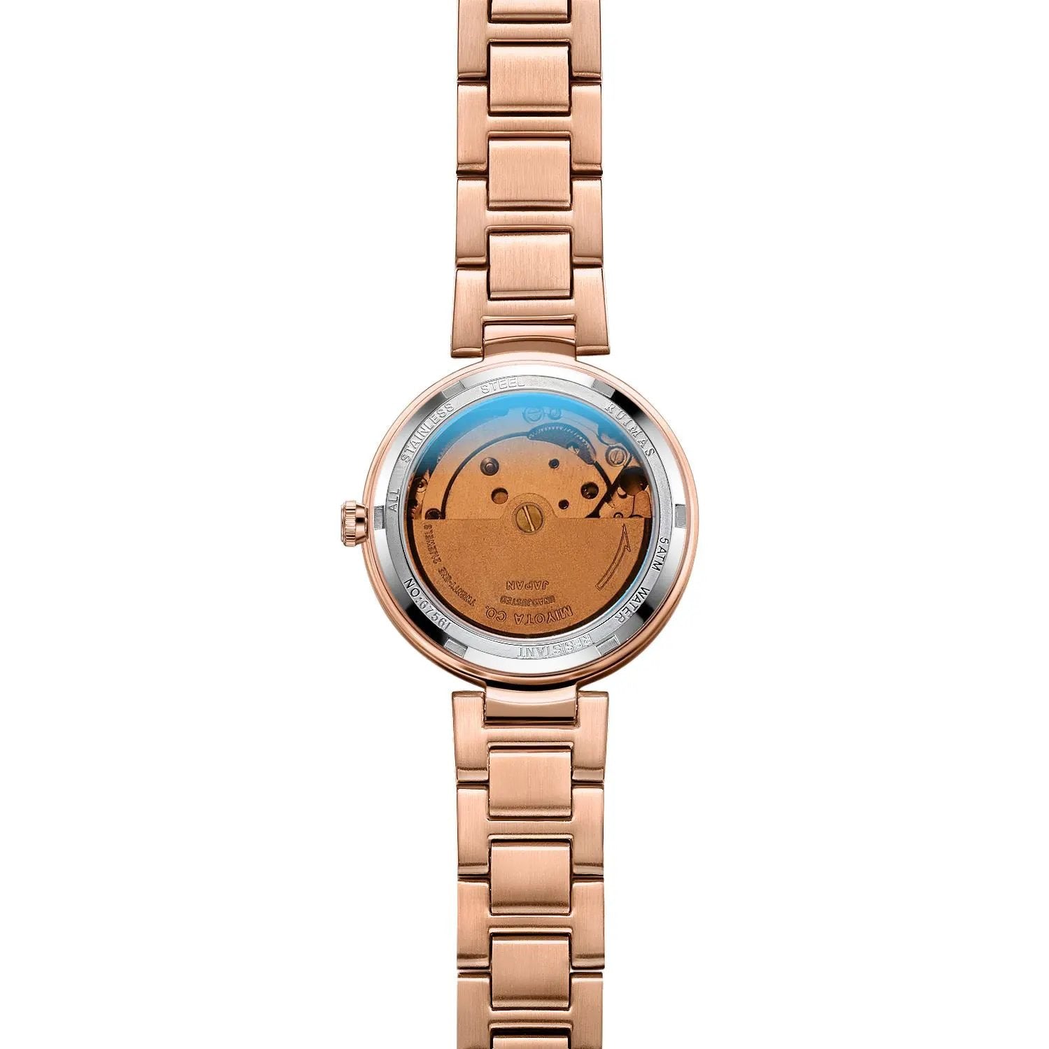 RUIMAS Women Automatic Mechanical Watch Steel Strap Ladies Business Wrist Watch Fashion Waterproof Date Clock Montre Femme 6756 by MEGIR WATCH GROUP