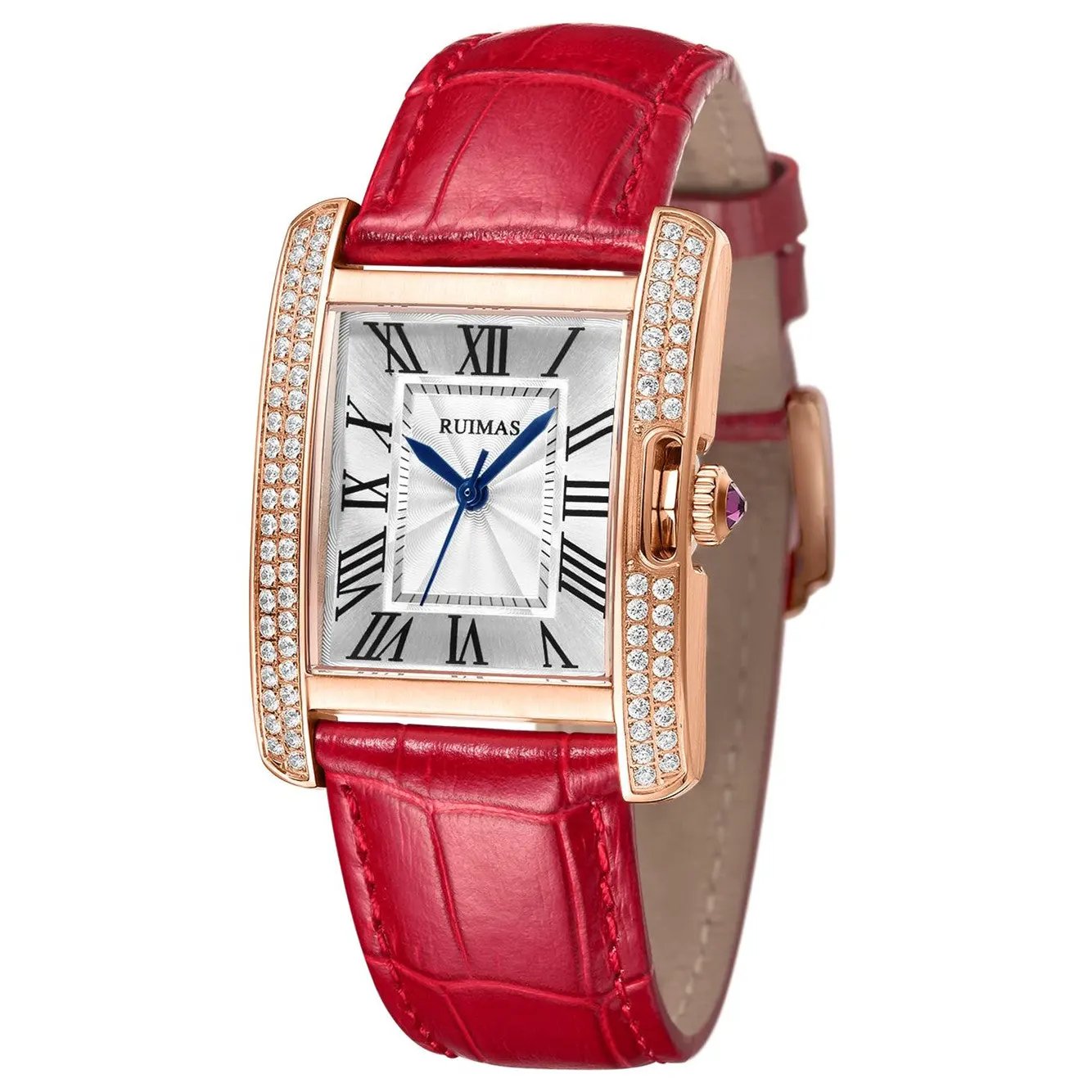 RUIMAS Fashion Automatic Mechanical Watch for Women Luxury Leather Ladies Wristwatch Waterproof Female Clock Reloj Mujer 6773 by MEGIR WATCH GROUP