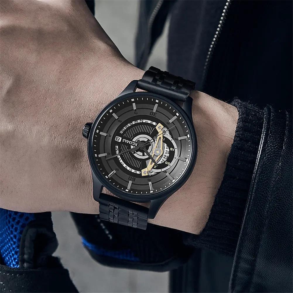 RUIMAS Luxury Business Watches for Mens Fashion Stainless Steel Automatic Mechanical Watch Waterproof Date Wristwatch Clock 6786 by MEGIR WATCH GROUP