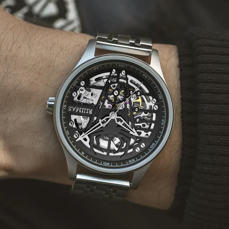 RUIMAS Watches for Men Top Brand Luxury Mechanical Chronograph Clock Stainless Steel Casual Wrist Watch Man Business Watch 6787 by MEGIR WATCH GROUP