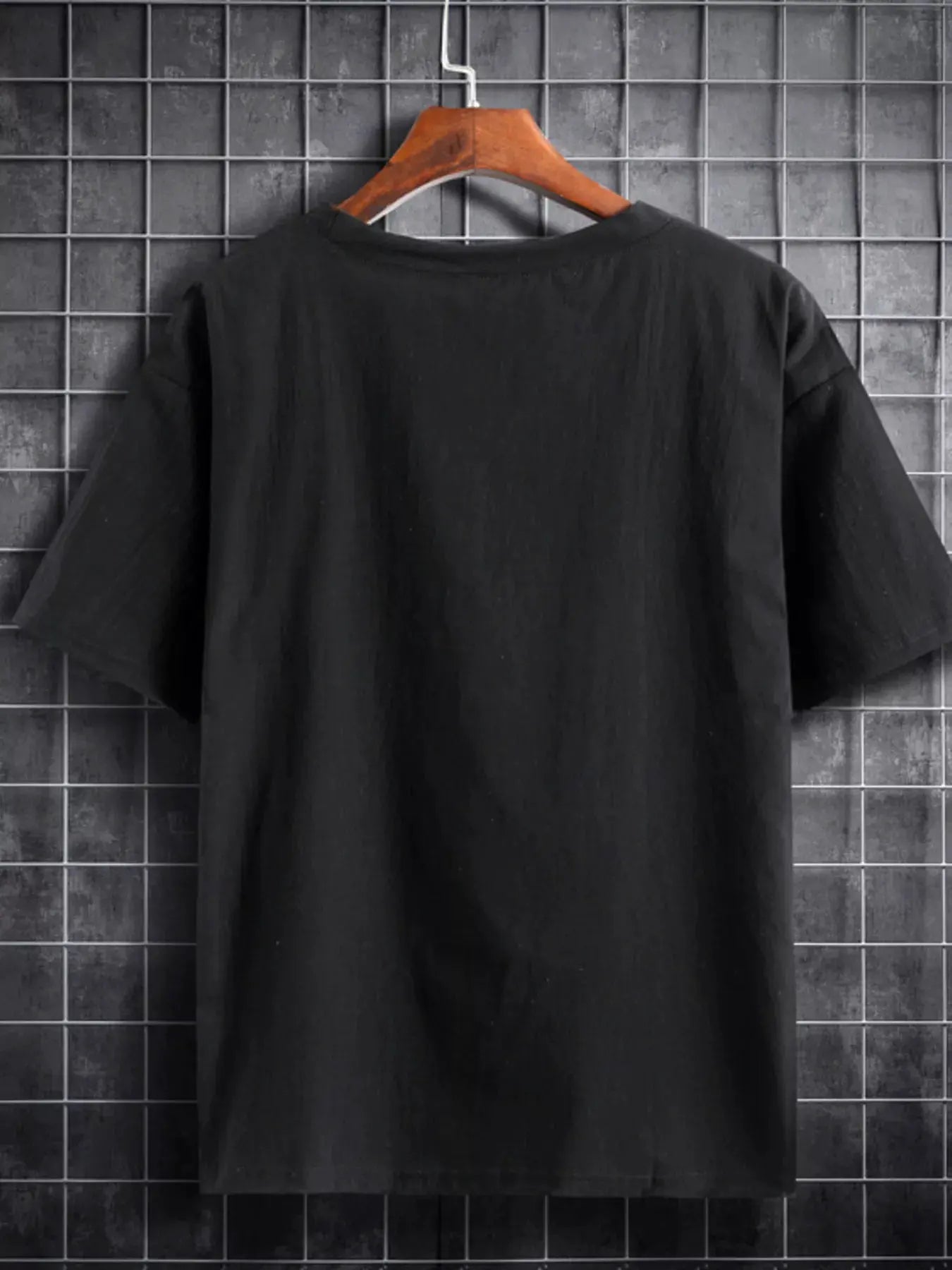 Men's Plus Size Solid Color Short Sleeve T-Shirt by Trendsi