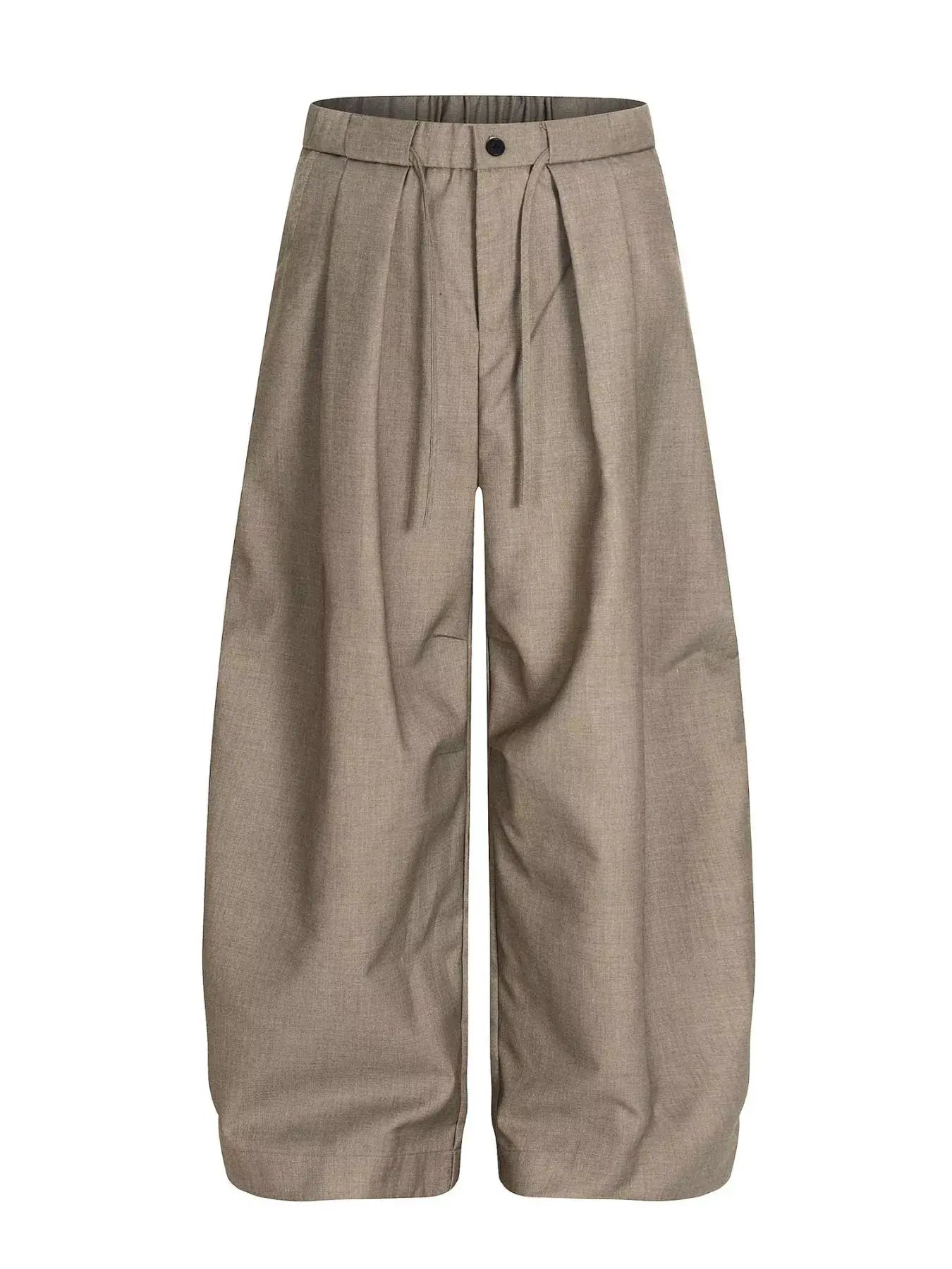 Men's Wide Leg Pleated Pants by Trendsi