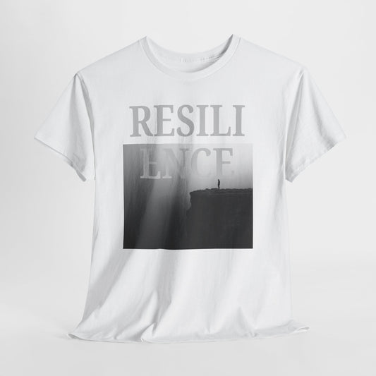 Resilience Graphic T Shirt | Minimalist Motivational Photo Print Unisex Tee