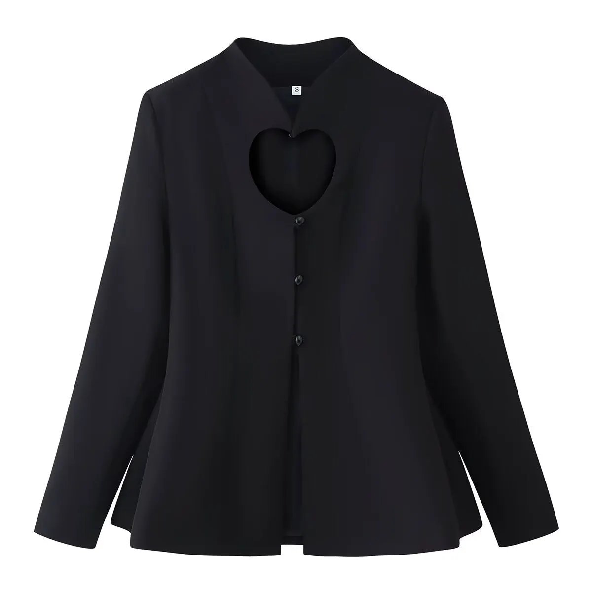 Women's Jacket Black Heart Cutout BYMANYC ® New York SOHO HEART CUTOUT PEPLUM BLAZER - New Collection by BYMANYC ® New York