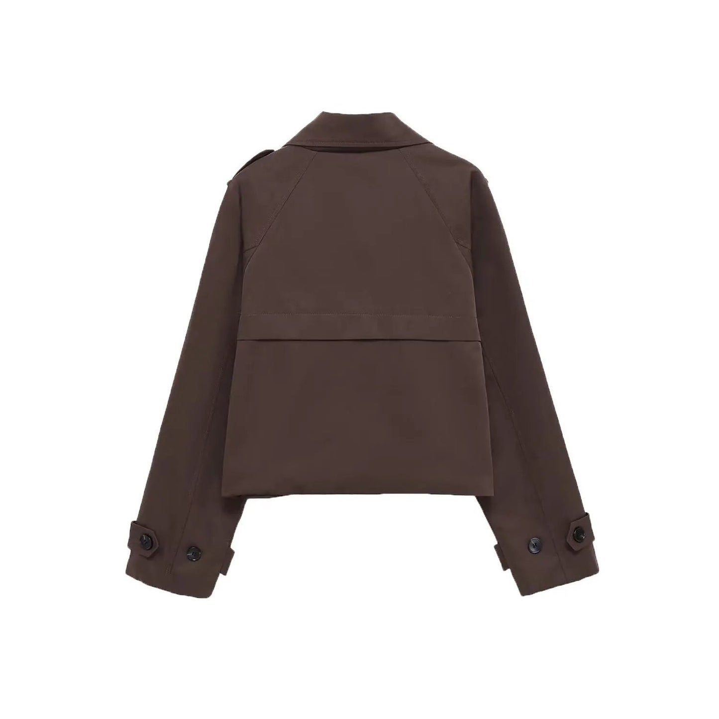 Women's Jacket Cropped Trench BYMANYC ® New York SOHO BROWN SHORT TRENCH - New Collection by BYMANYC ® New York