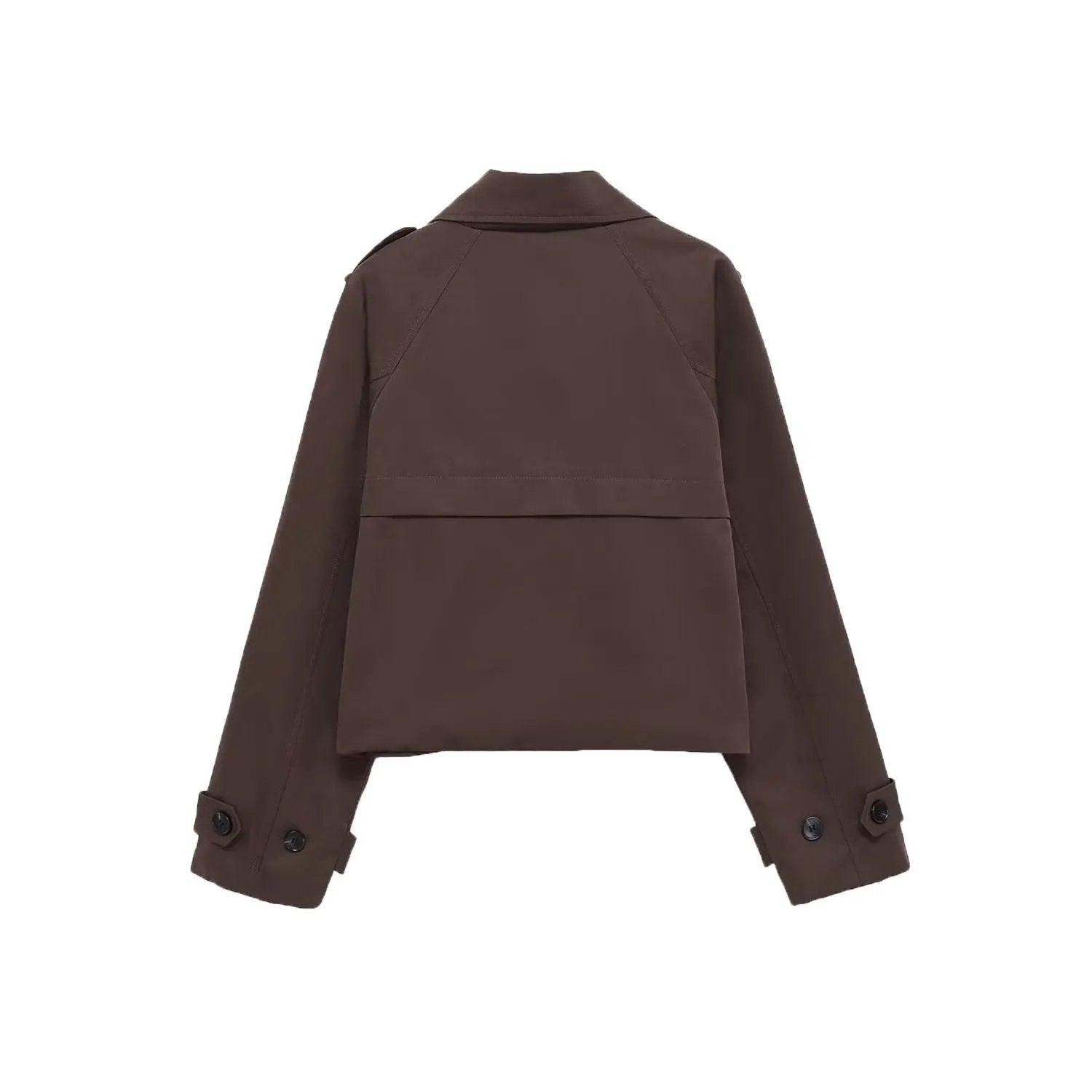 Women's Jacket Cropped Trench BYMANYC ® New York SOHO BROWN SHORT TRENCH - New Collection by BYMANYC ® New York