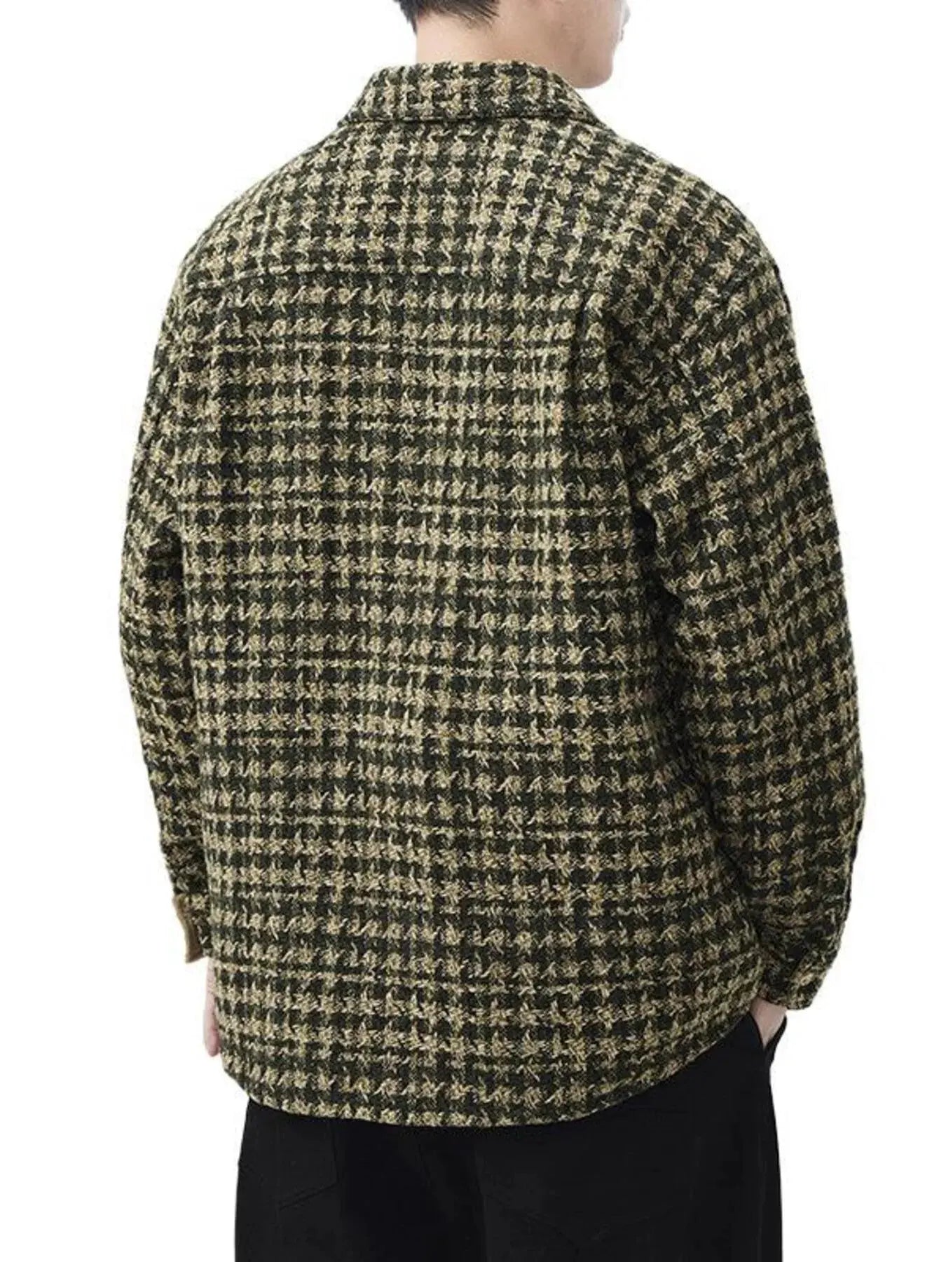 Men's Plus Size Button Up Long Sleeve Jacket by Partner Label