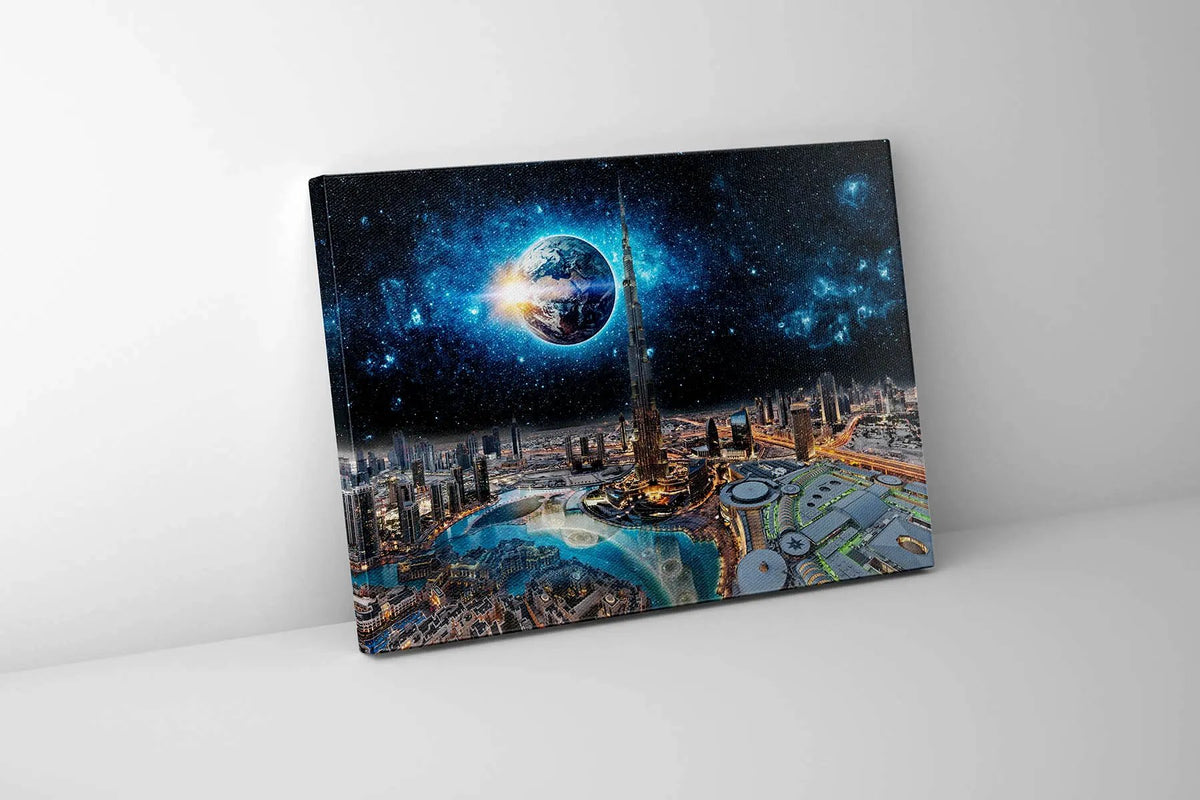 Wall Art-Dubai Concept-Canvas Print-Skyline by Gtaart.ca