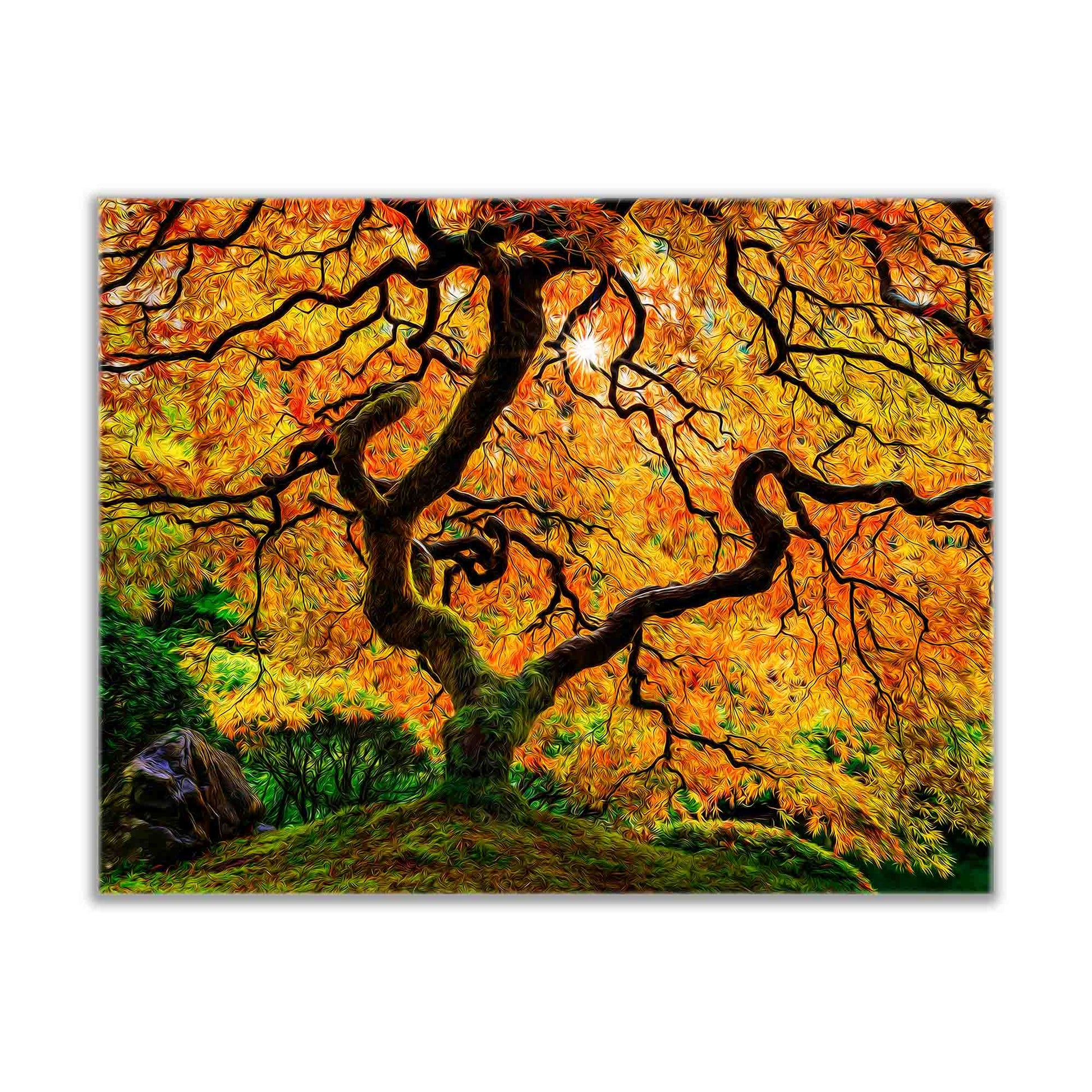 Canvas Print-Orange Tree-Nature Artwork by Gtaart.ca