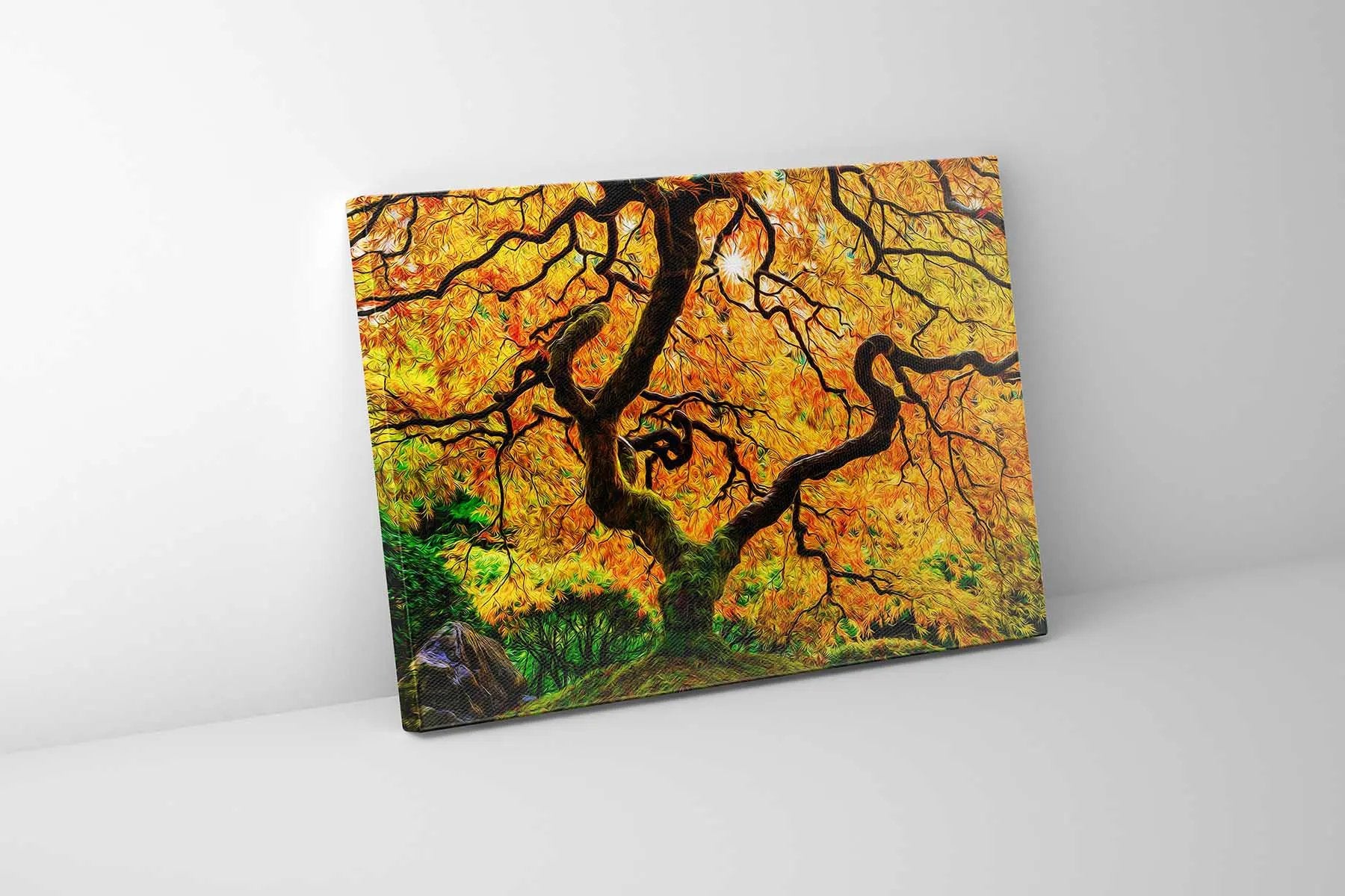 Canvas Print-Orange Tree-Nature Artwork by Gtaart.ca