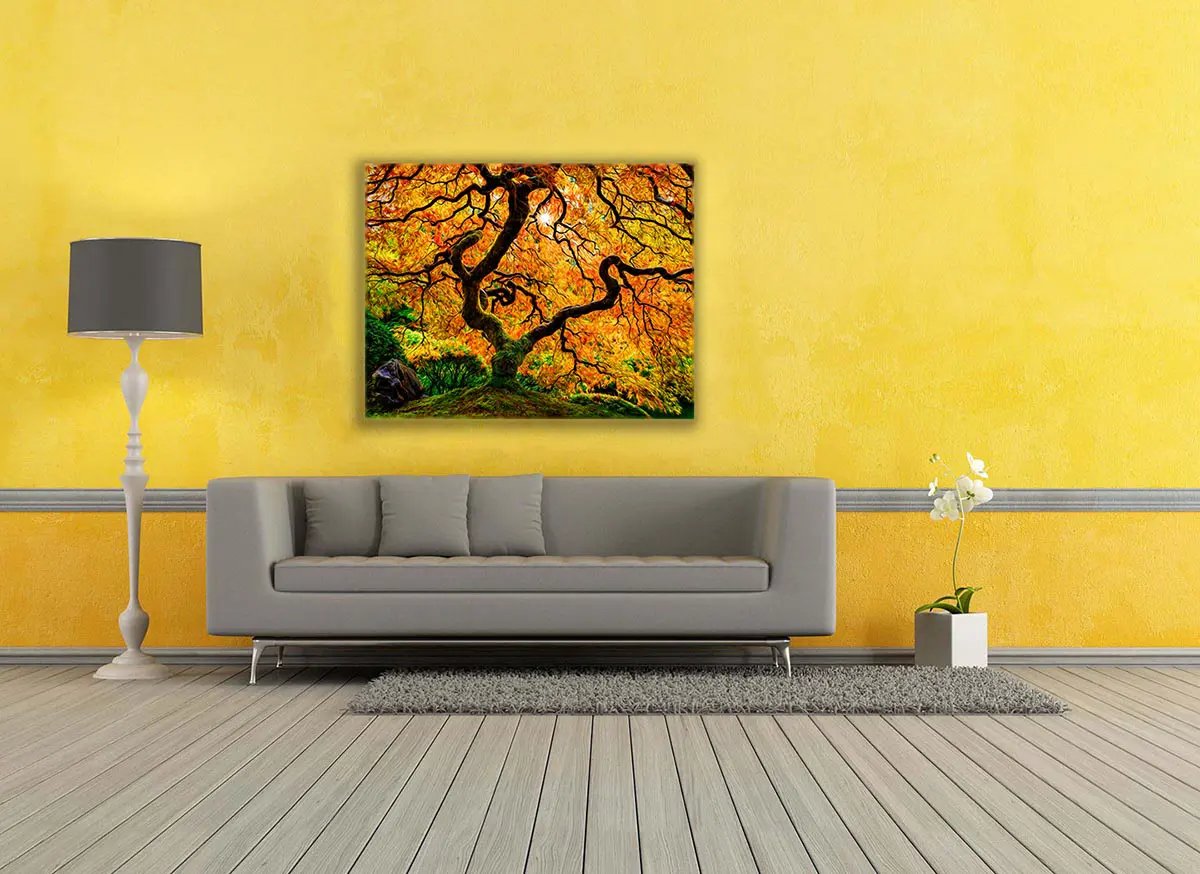 Canvas Print-Orange Tree-Nature Artwork by Gtaart.ca