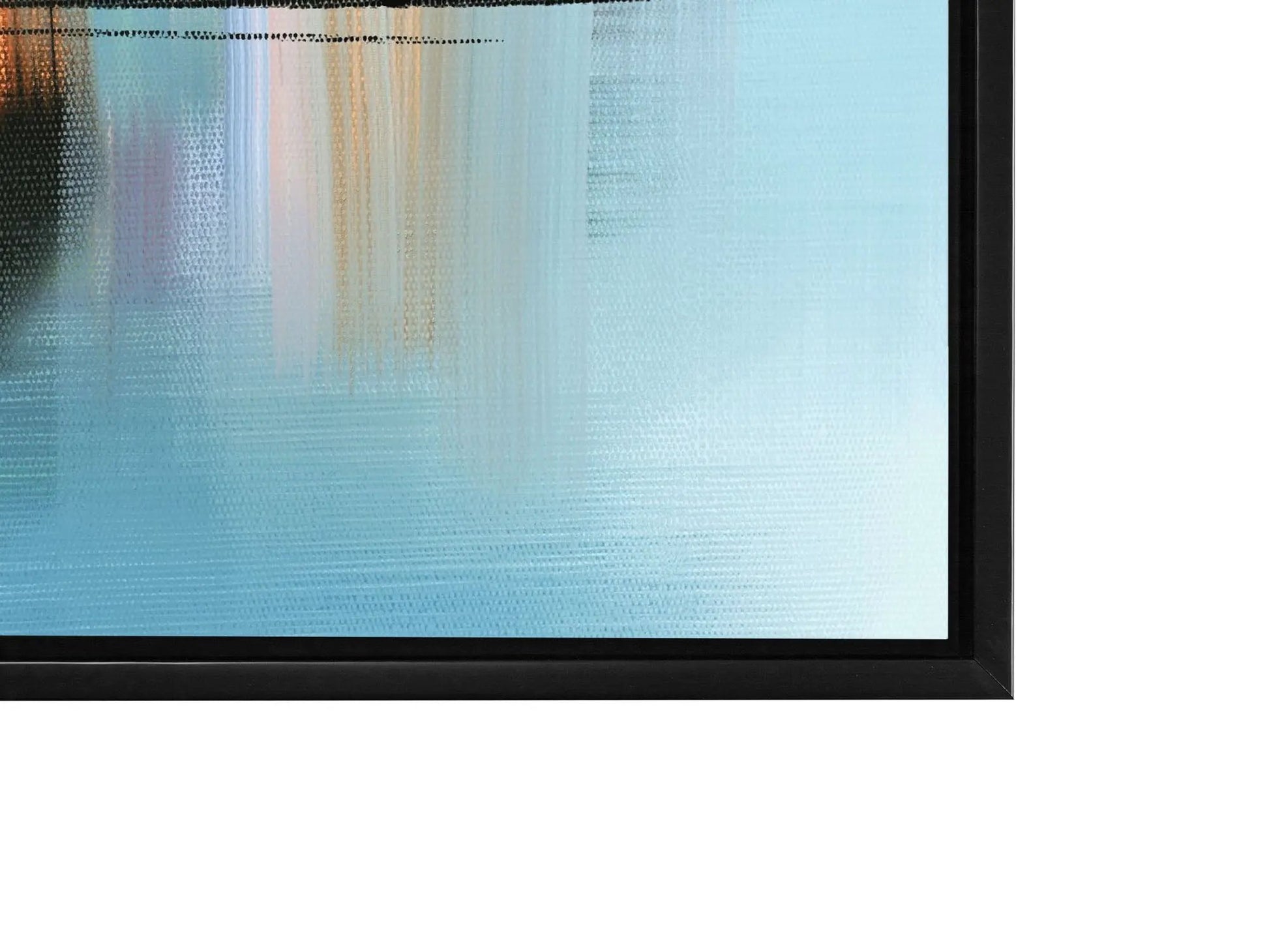 Wall Art-Hues of Blue Abstract- Fine Art Canvas - RGB varnish #4836-105 by Gtaart.ca