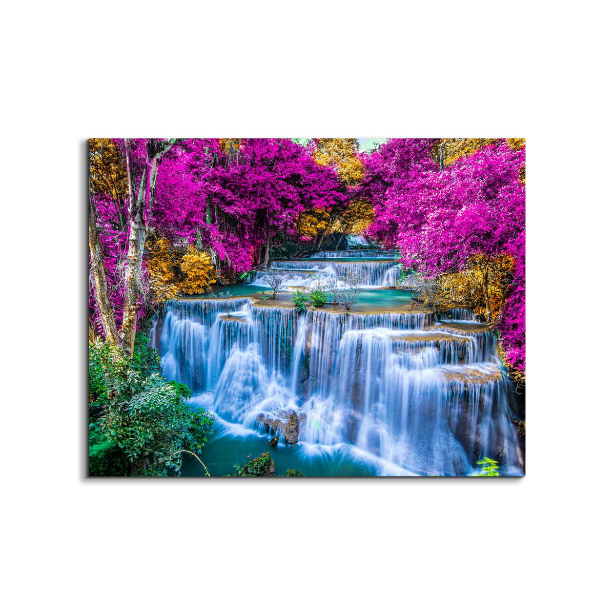 Wildlife Wal Art-Majestic Waterfalls Landscape-Canvas Printed by Gtaart.ca