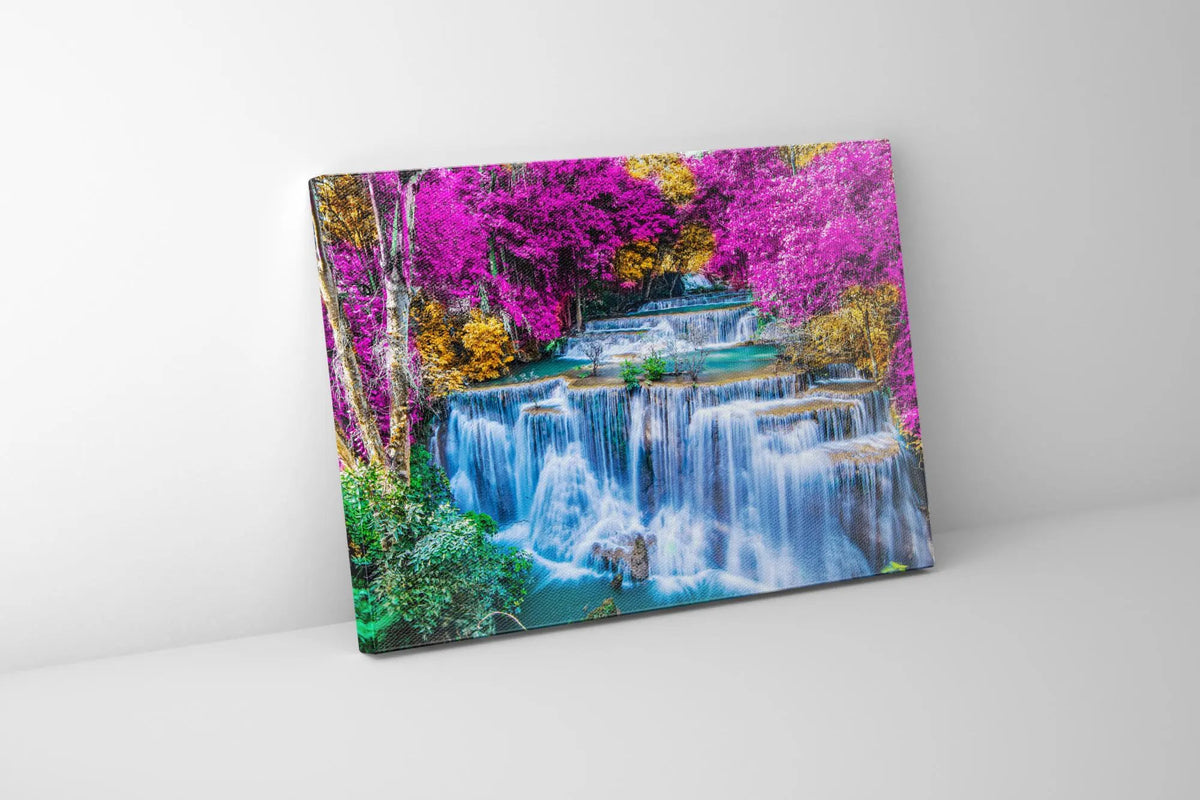 Wildlife Wal Art-Majestic Waterfalls Landscape-Canvas Printed by Gtaart.ca