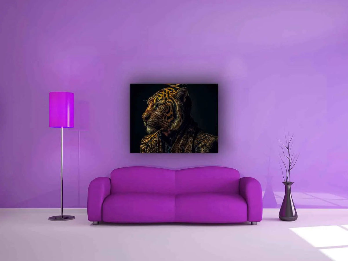 Wildlife Canvas-Emperor Tiger-Modern Art. by Gtaart.ca