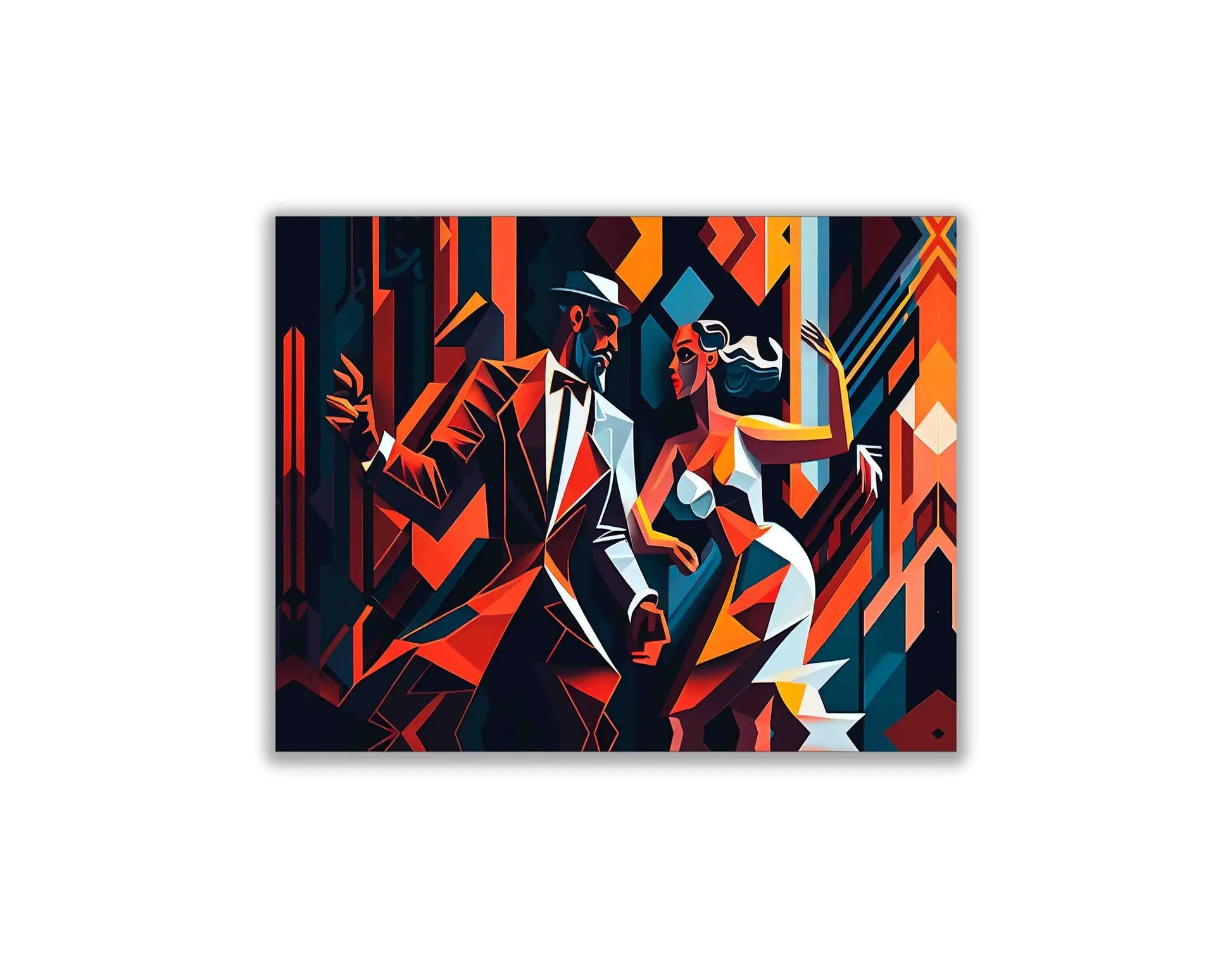 Canvas Wall Art-Tango in the city- Modern Art by Gtaart.ca
