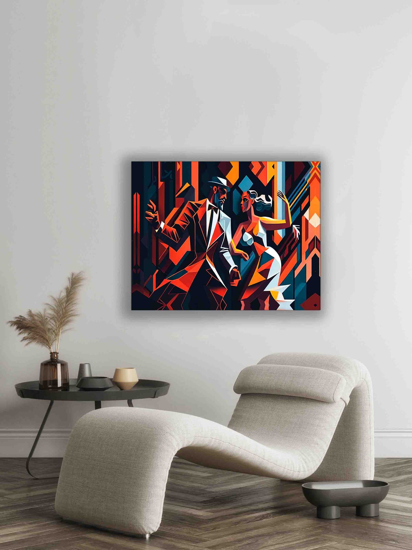 Canvas Wall Art-Tango in the city- Modern Art by Gtaart.ca