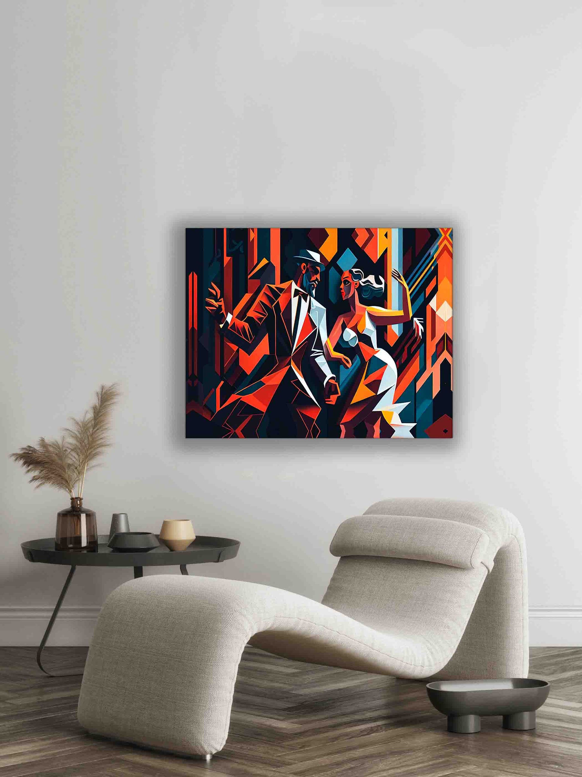 Canvas Wall Art-Tango in the city- Modern Art by Gtaart.ca