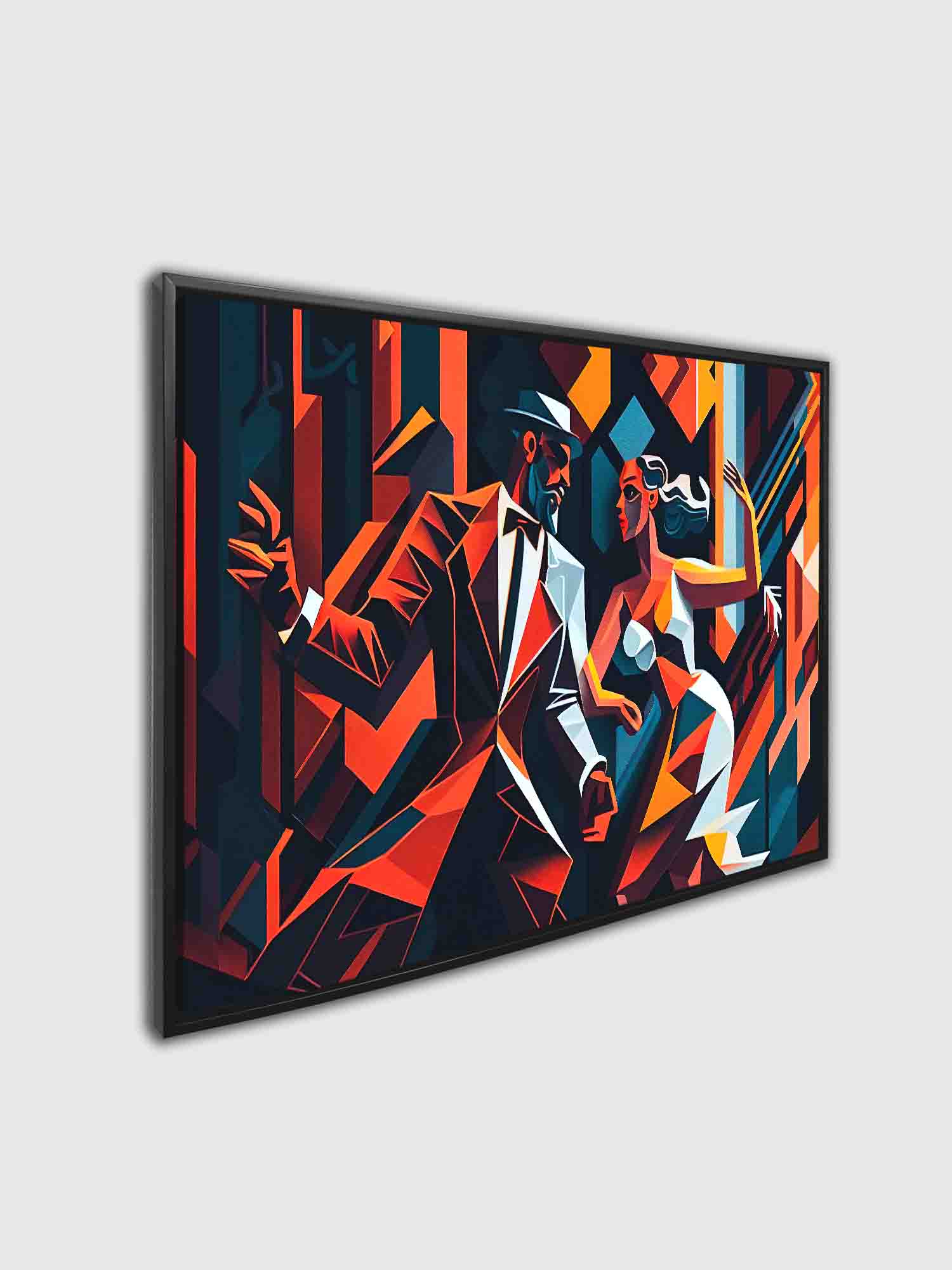 Canvas Wall Art-Tango in the city- Modern Art by Gtaart.ca