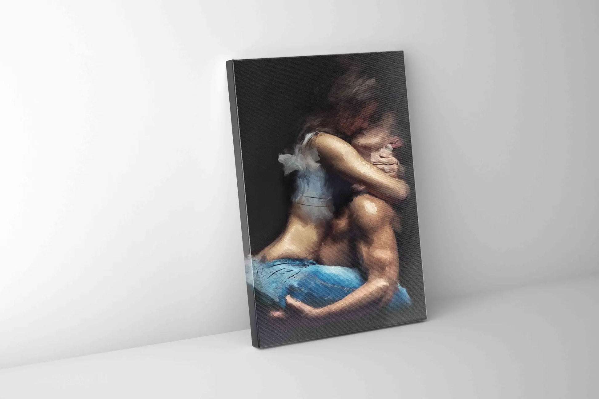 The couple in the shade. Canvas Wall Art. by Gtaart.ca