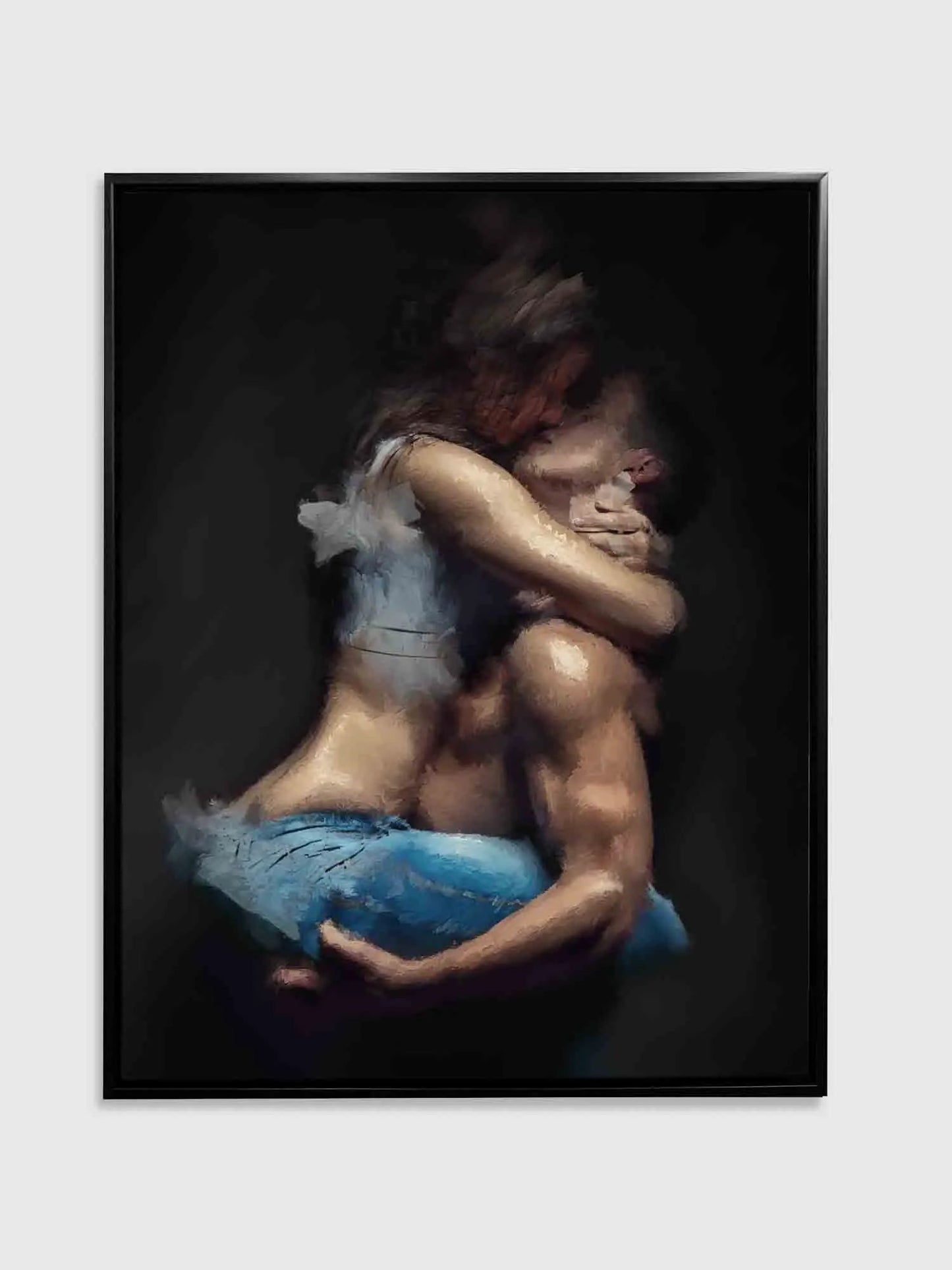 The couple in the shade. Canvas Wall Art. by Gtaart.ca