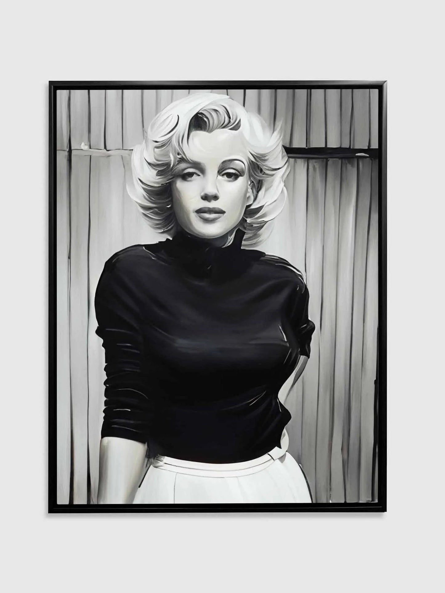 Marilyn in Black and White - Wall decor - Canvas Fine Art by Gtaart.ca