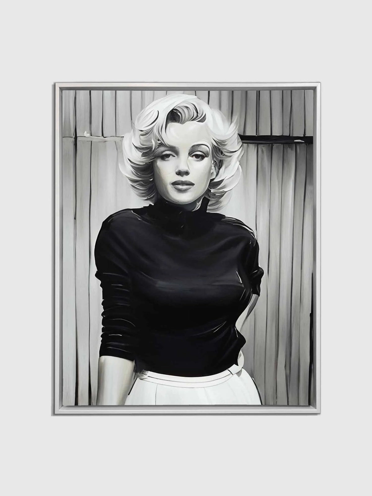 Marilyn in Black and White - Wall decor - Canvas Fine Art by Gtaart.ca