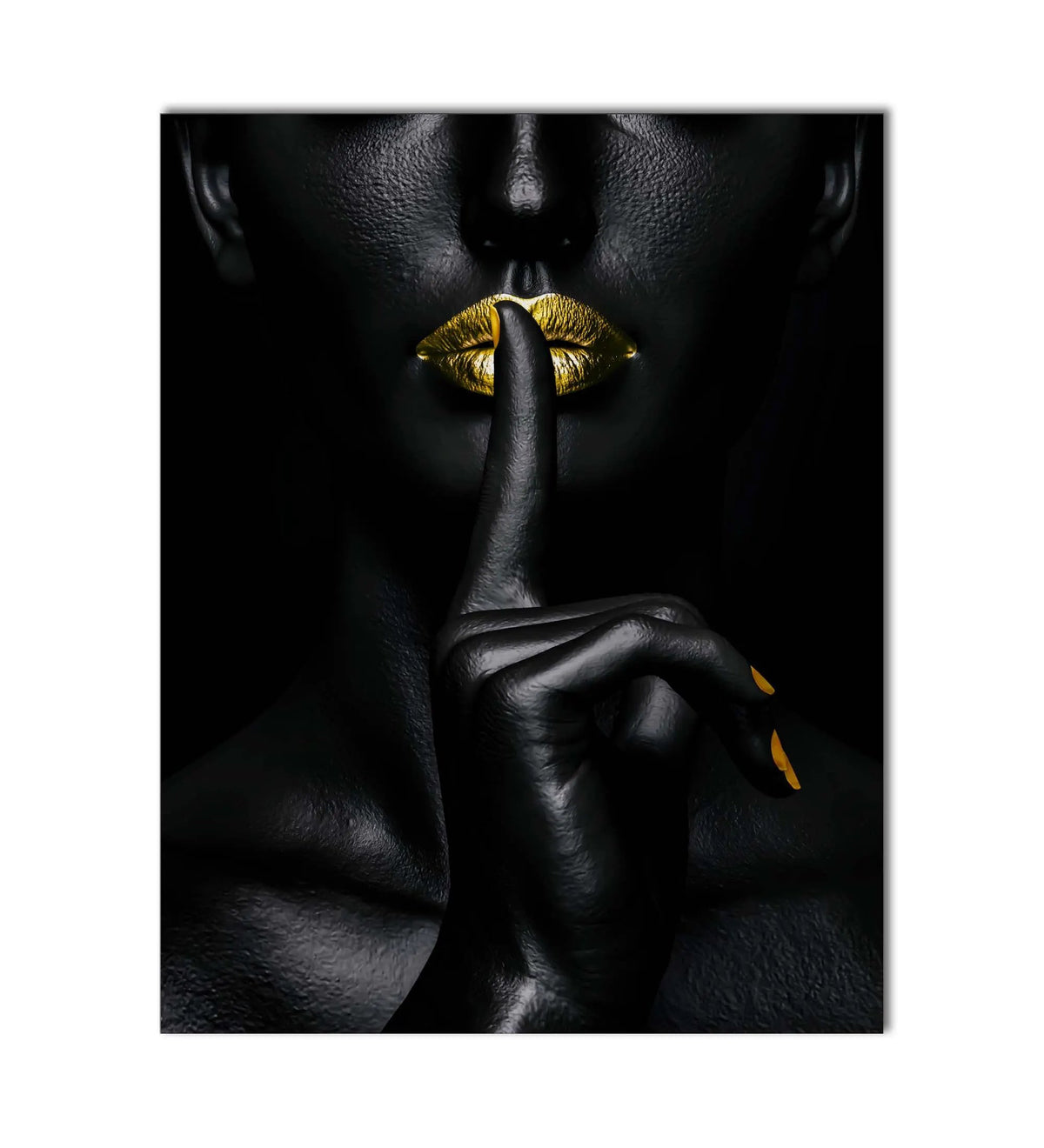 Noir Or-Abstract Gold and Black Wall art- Fine Art-Gold varnish by Gtaart.ca
