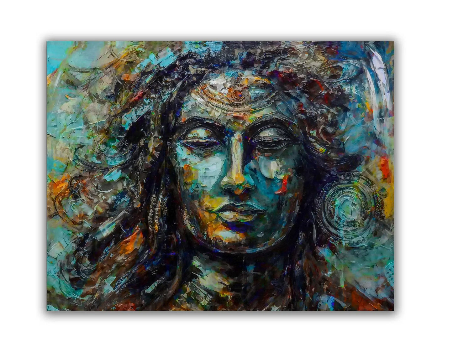 Shiva Canvas Wall Art-Indian Art- Religious Photo by Gtaart.ca