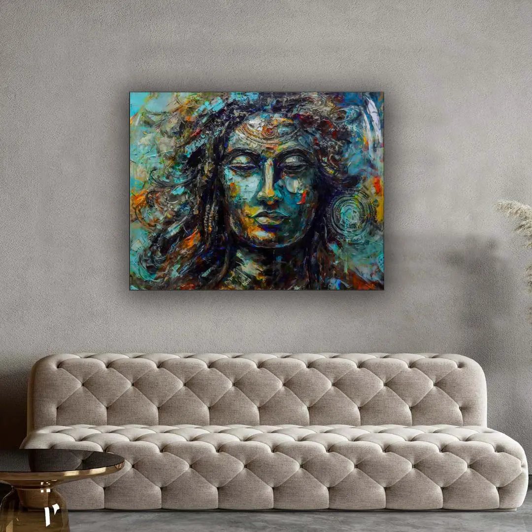 Shiva Canvas Wall Art-Indian Art- Religious Photo by Gtaart.ca