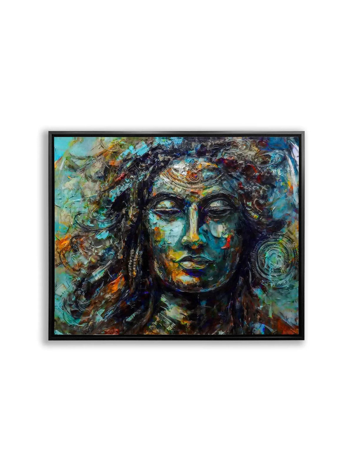 Shiva Canvas Wall Art-Indian Art- Religious Photo by Gtaart.ca