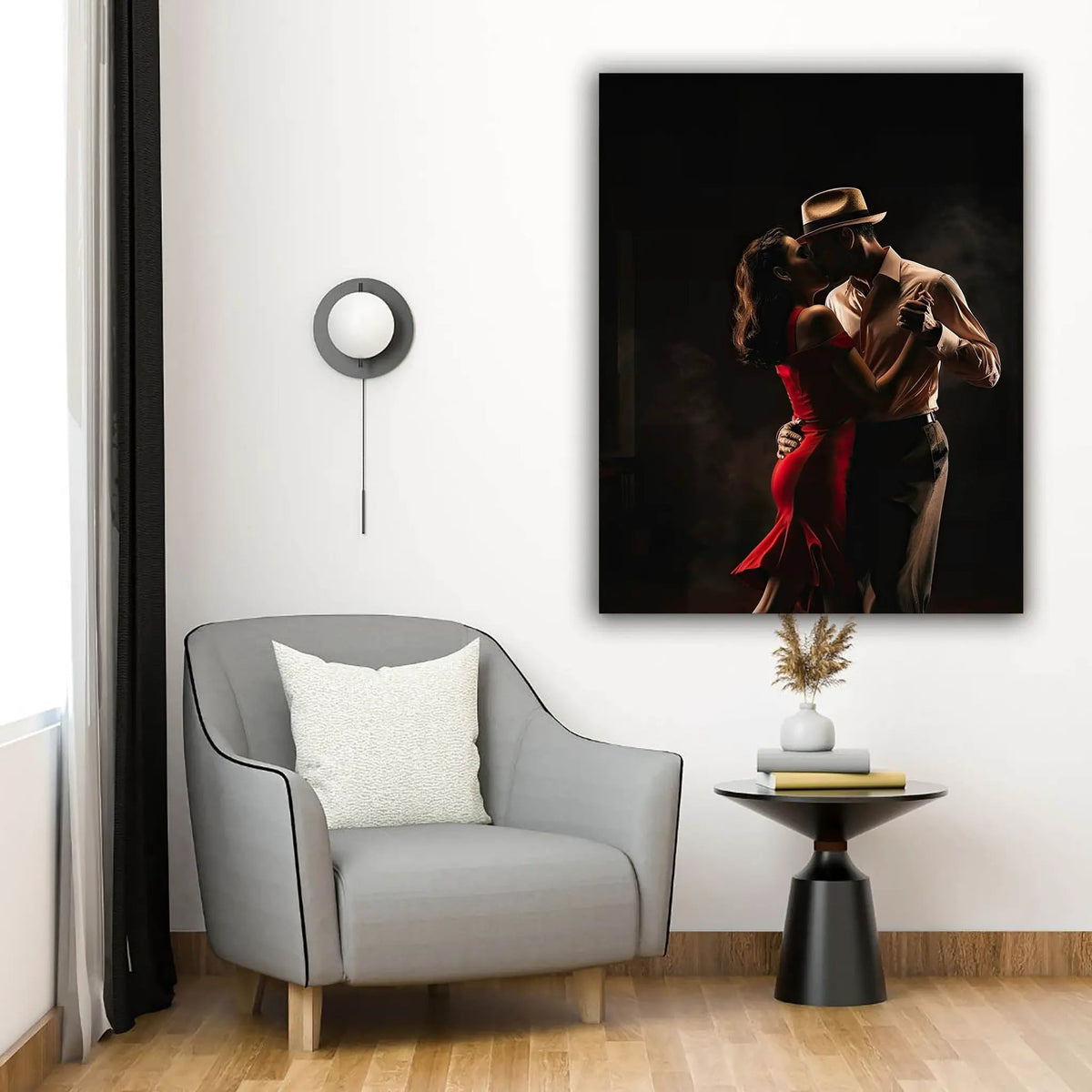 Wall Art- Tango Dance -Canvas Printed-Modern art by Gtaart.ca