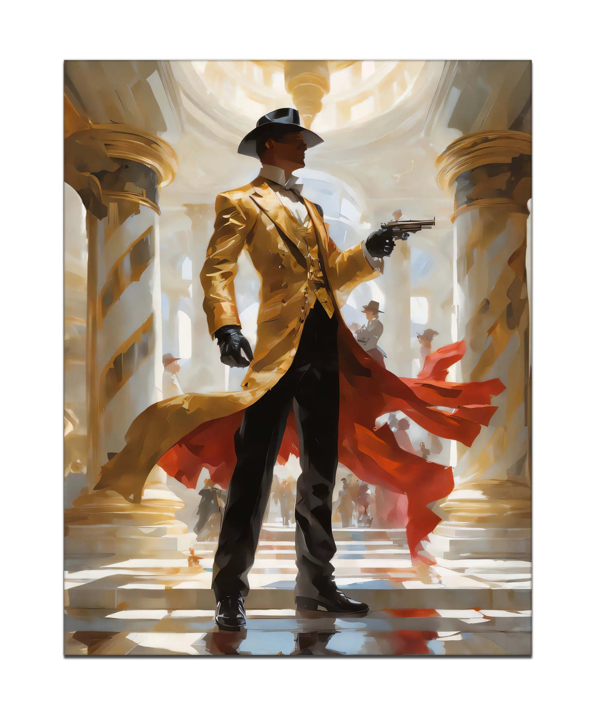 Wall Art-Back to the future Gunslinger -Canvas Printed-Artwork Decor by Gtaart.ca