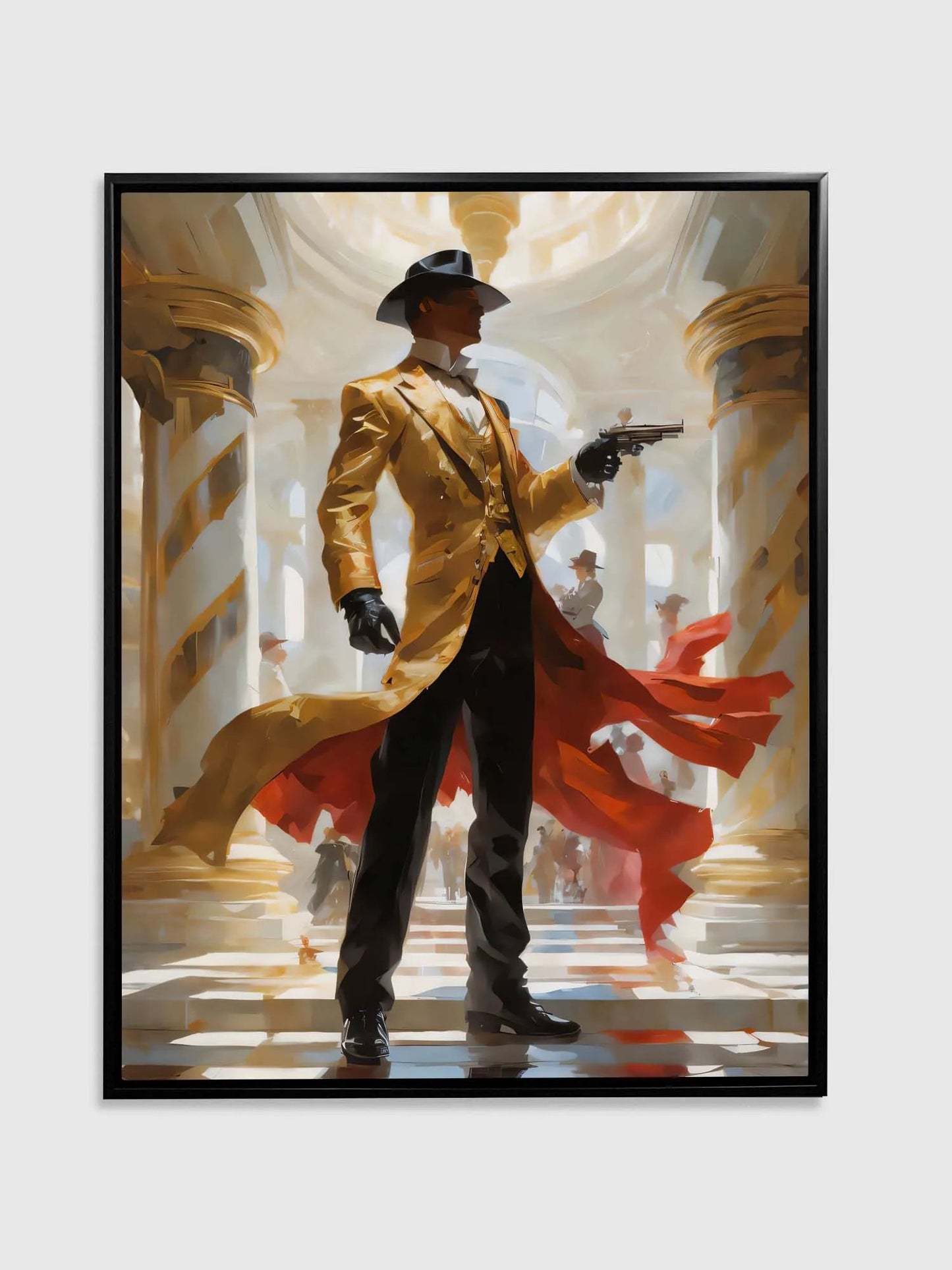 Wall Art-Back to the future Gunslinger -Canvas Printed-Artwork Decor by Gtaart.ca