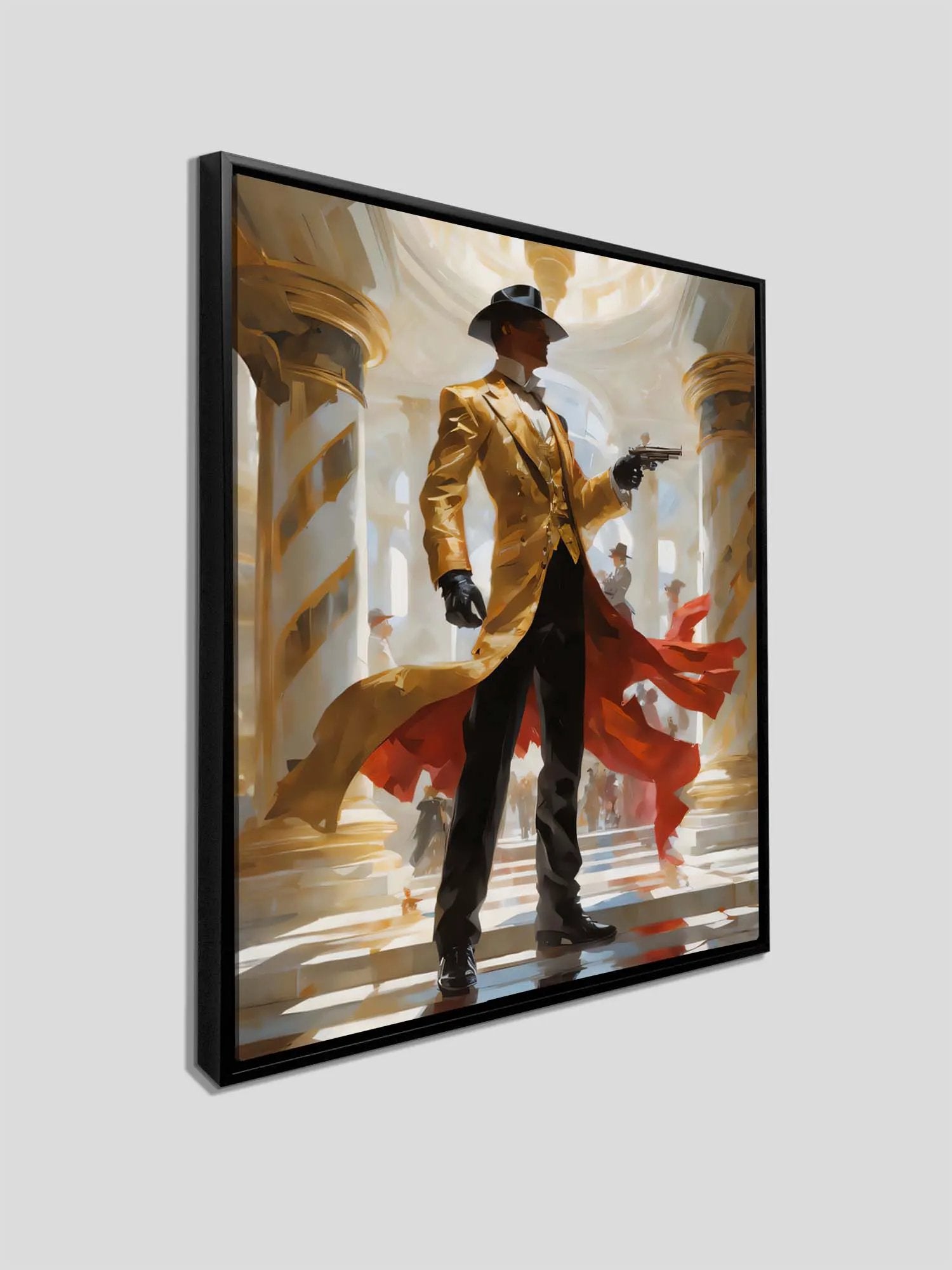 Wall Art-Back to the future Gunslinger -Canvas Printed-Artwork Decor by Gtaart.ca