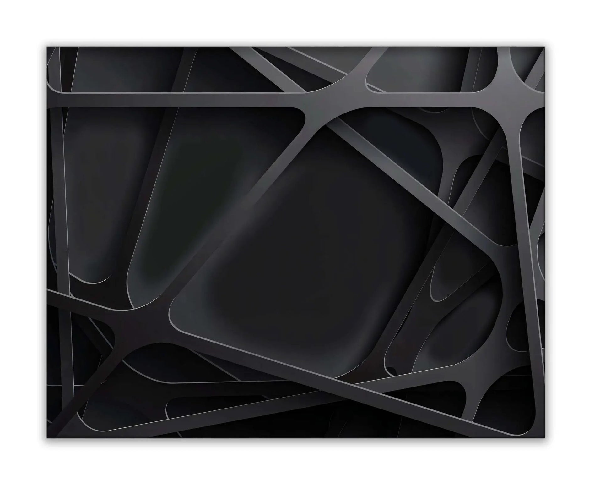 Wall Art-3 D Black-Canvas Printed-Artwork by Gtaart.ca