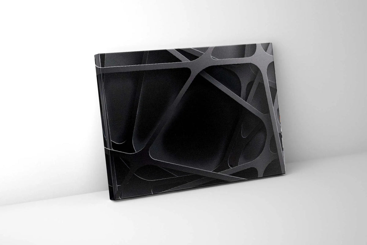 Wall Art-3 D Black-Canvas Printed-Artwork by Gtaart.ca