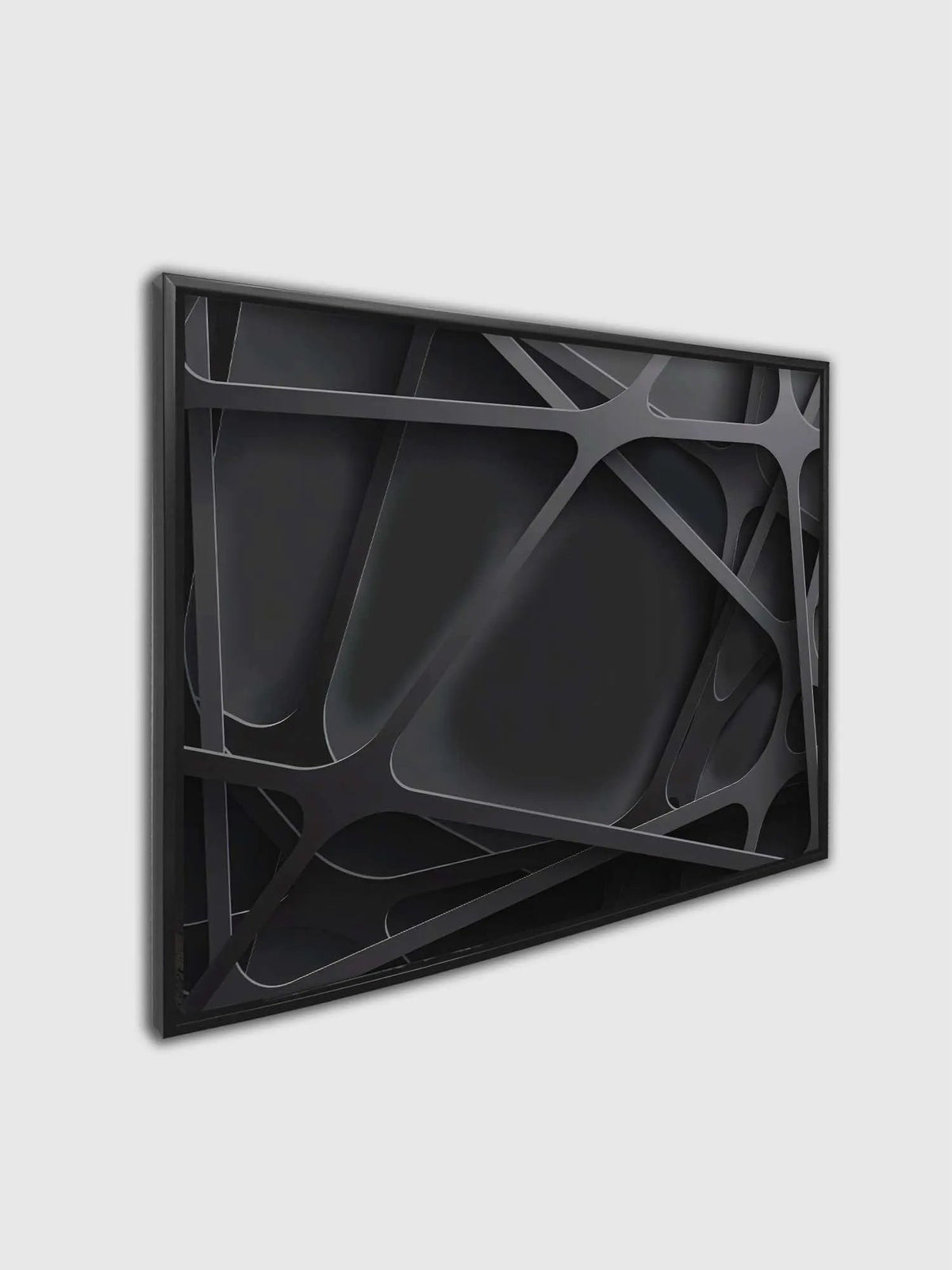 Wall Art-3 D Black-Canvas Printed-Artwork by Gtaart.ca