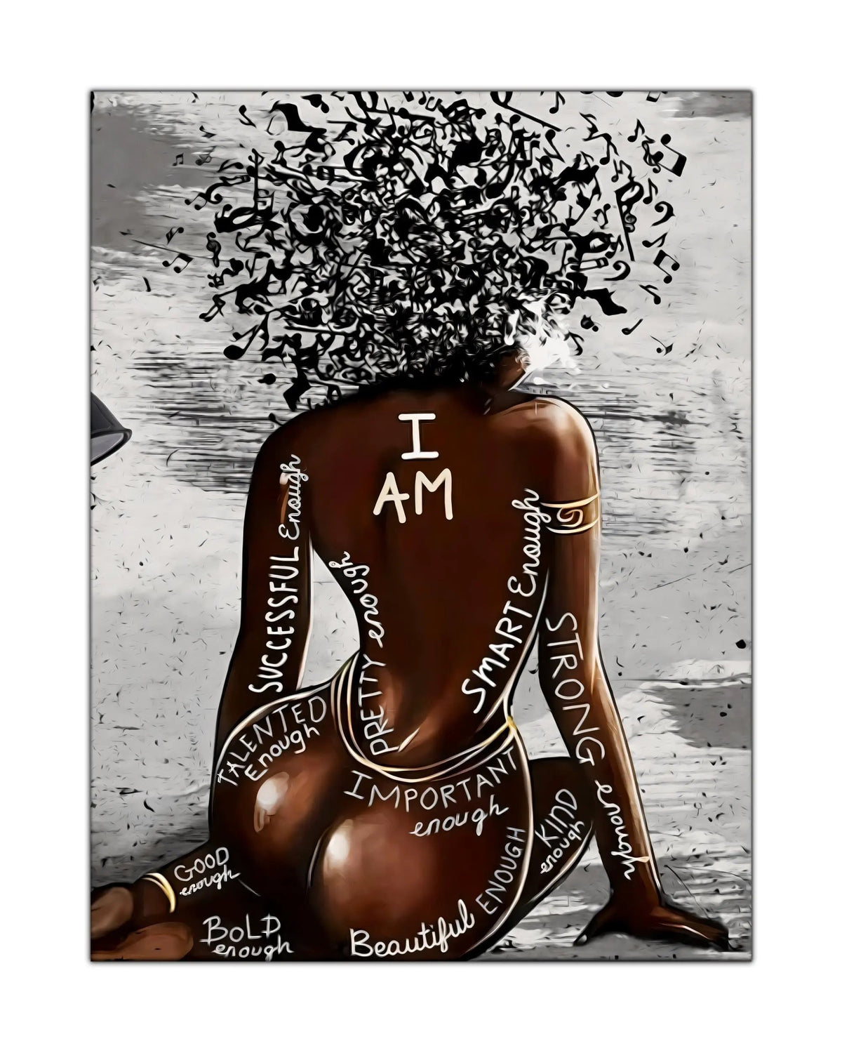 Wall Art-I AM-Canvas Printed by Gtaart.ca