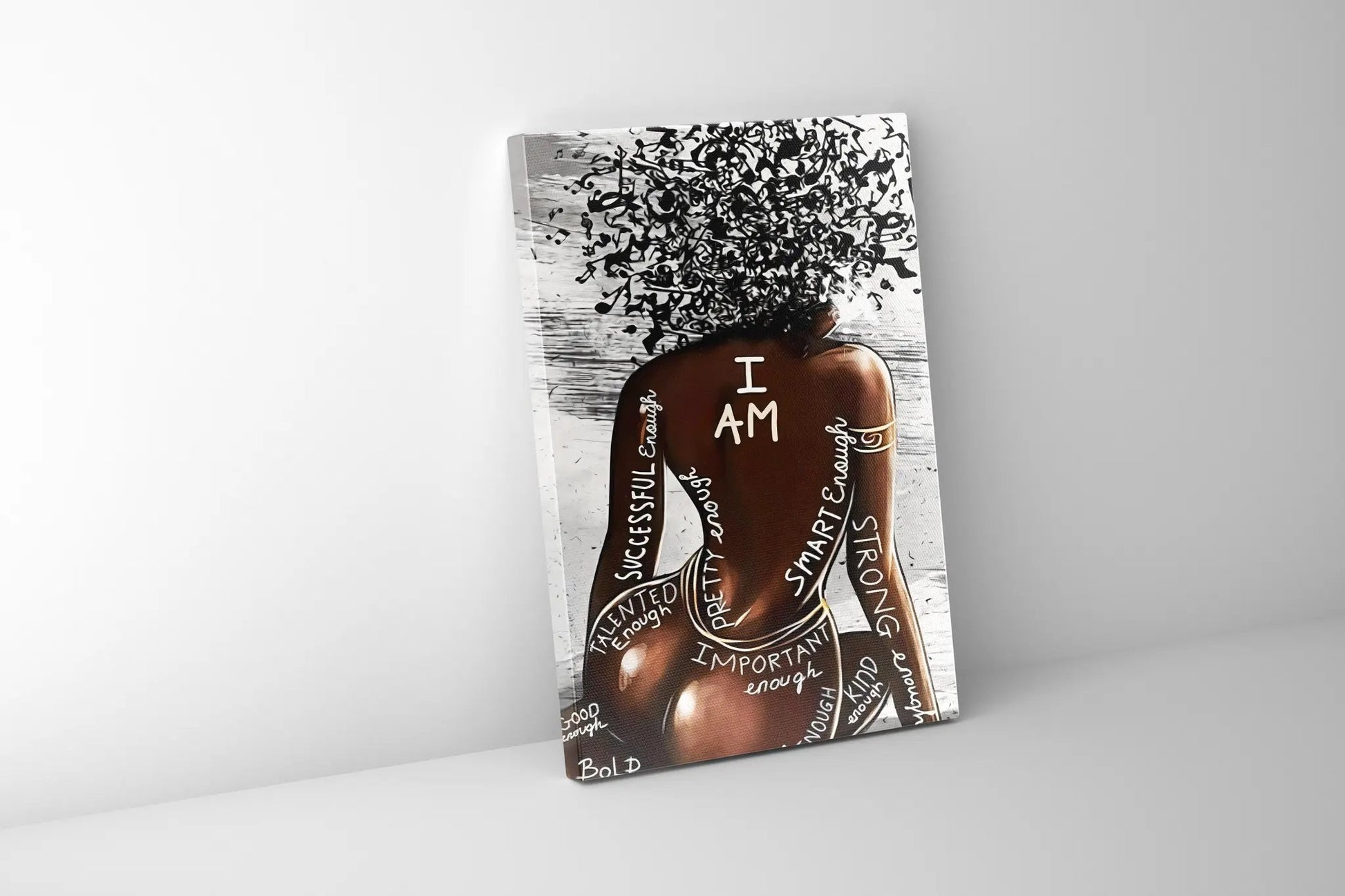 Wall Art-I AM-Canvas Printed by Gtaart.ca