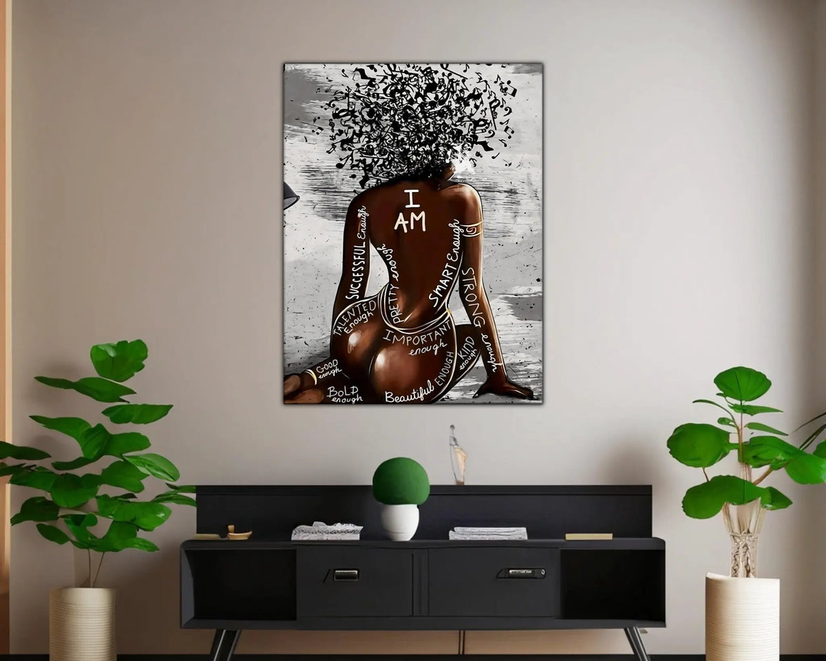 Wall Art-I AM-Canvas Printed by Gtaart.ca
