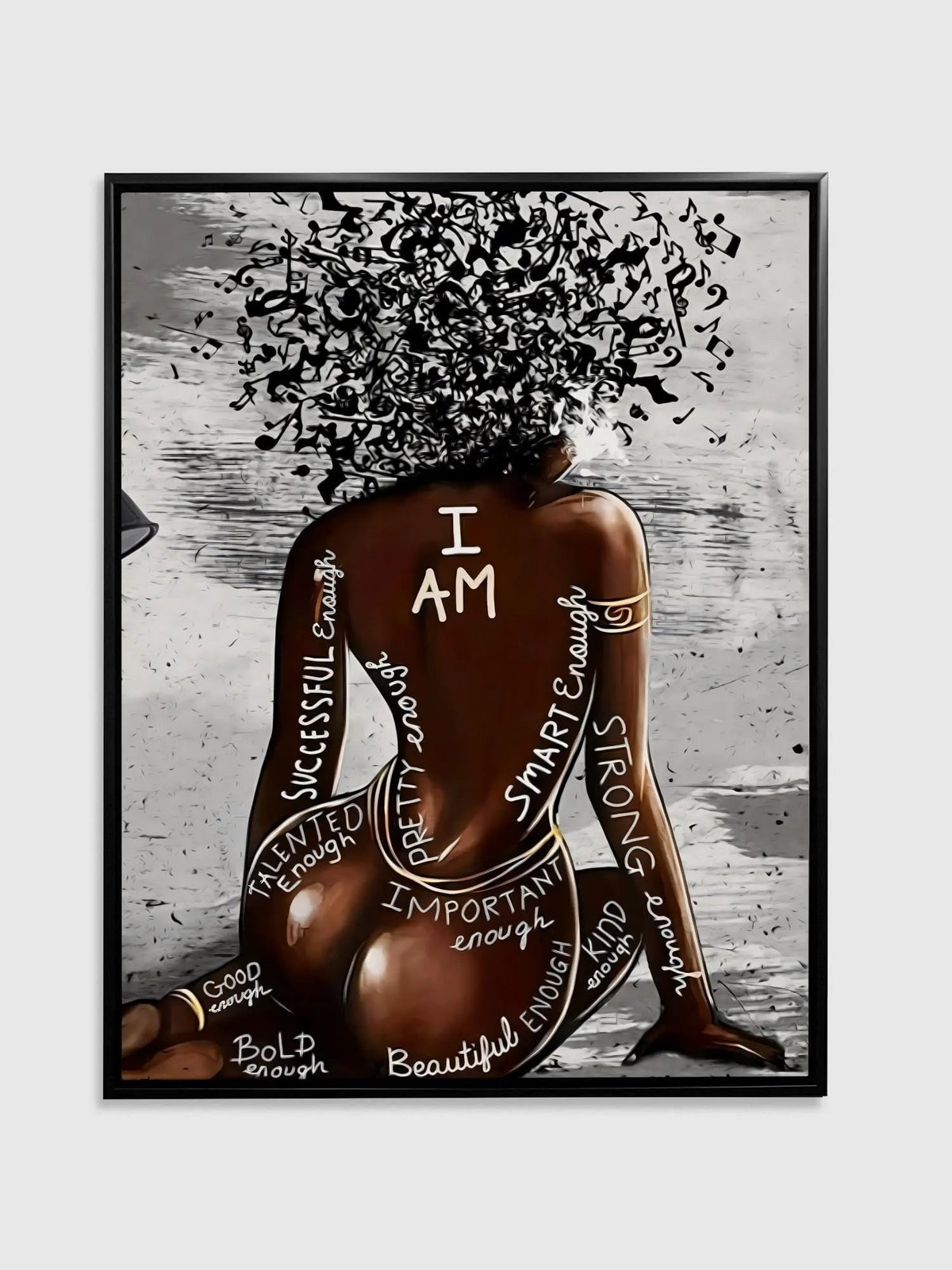 Wall Art-I AM-Canvas Printed by Gtaart.ca